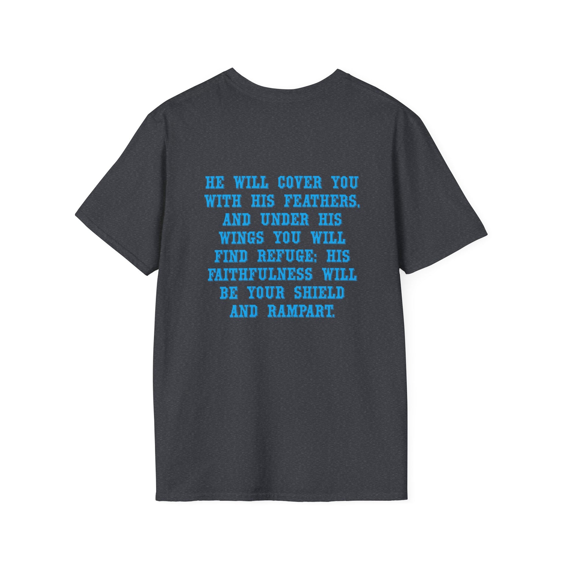 Eagle Tshirt For Men Women Bible Verse Shirt Gift For Mom Dad Softstyle T-Shirt Bible Verse Psalm 91 Tee