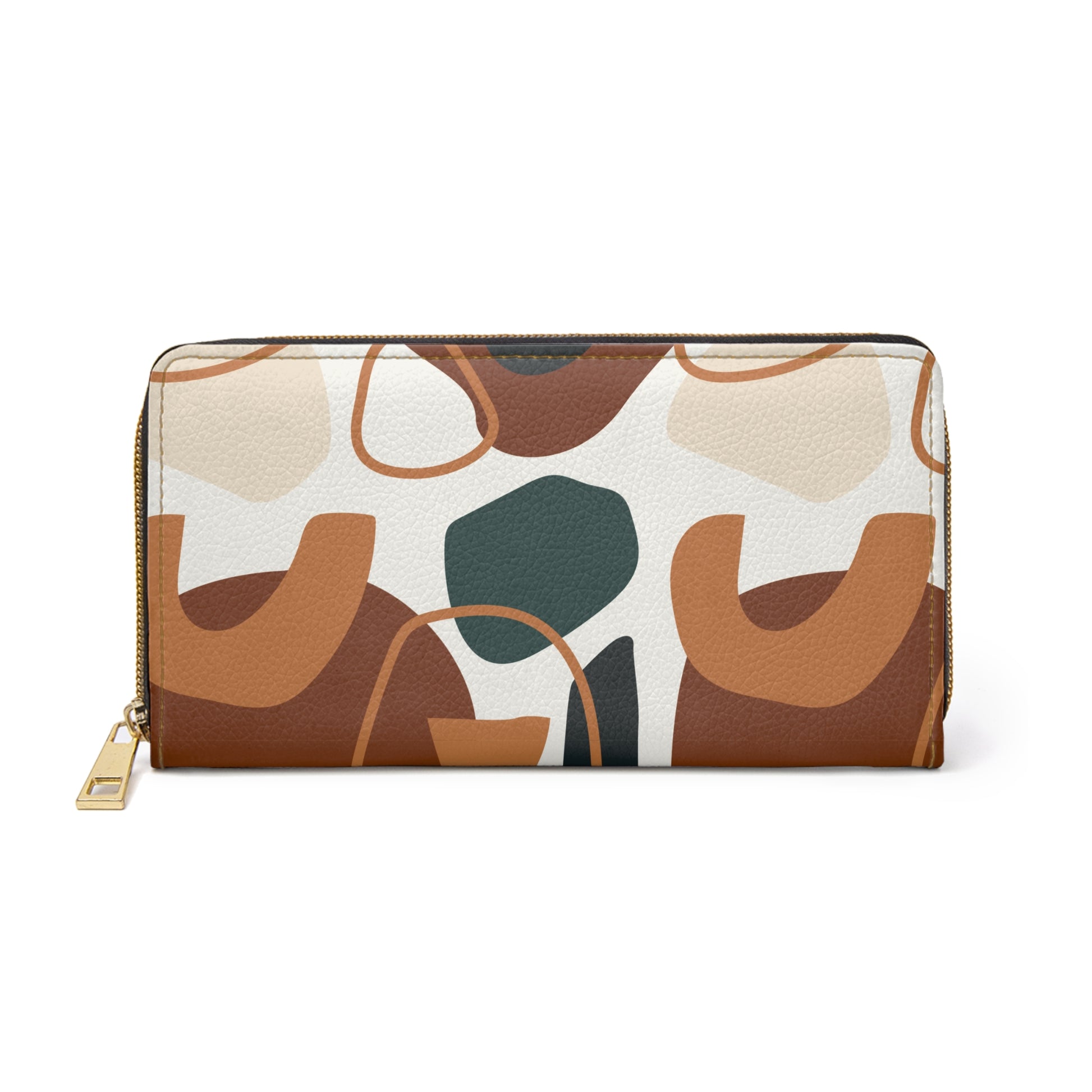 Modern Artistic Zipper Wallet Stylish Designer Purse Modern Clutch,Trendy Accessory for Fashion Lovers Unique Gift Idea for Her Everyday Use