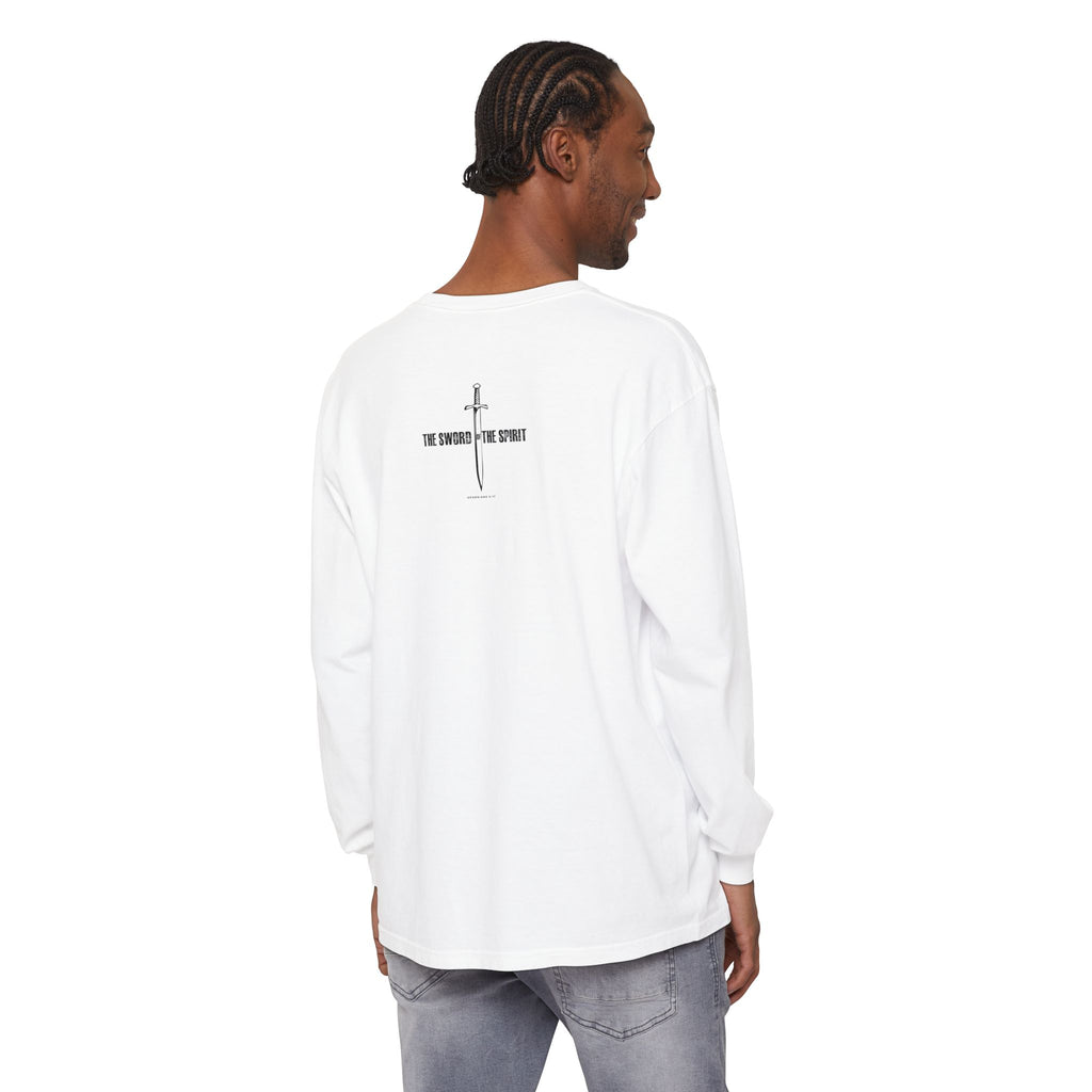 Christian Long Sleeve TShirt For Christian Mom Dad  For Christian Men Christian Shirt, Bible Verse T-Shirt, Religious Outfit, Retro Faith T Shirt, Christian Cross Graphic Tees, Jesus Shirt, Religious Gift Shirt Long Sleeve Tee Apparel Bible Verse Ephesian