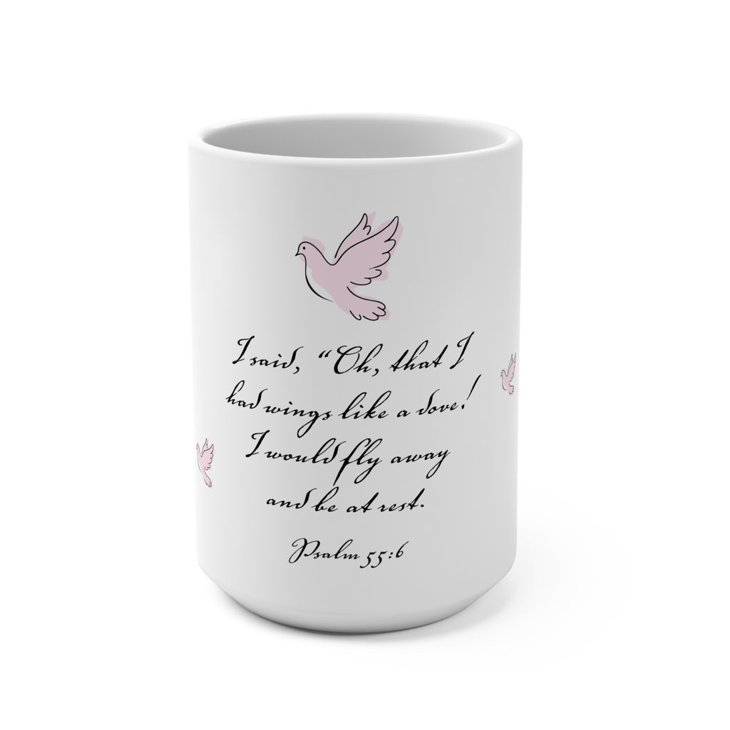 Christian Cup Dove Graphic Coffee Mug Gift For Men Women Pray Without Ceasing Bible Verse Home and Living Christian Cup Kitchen