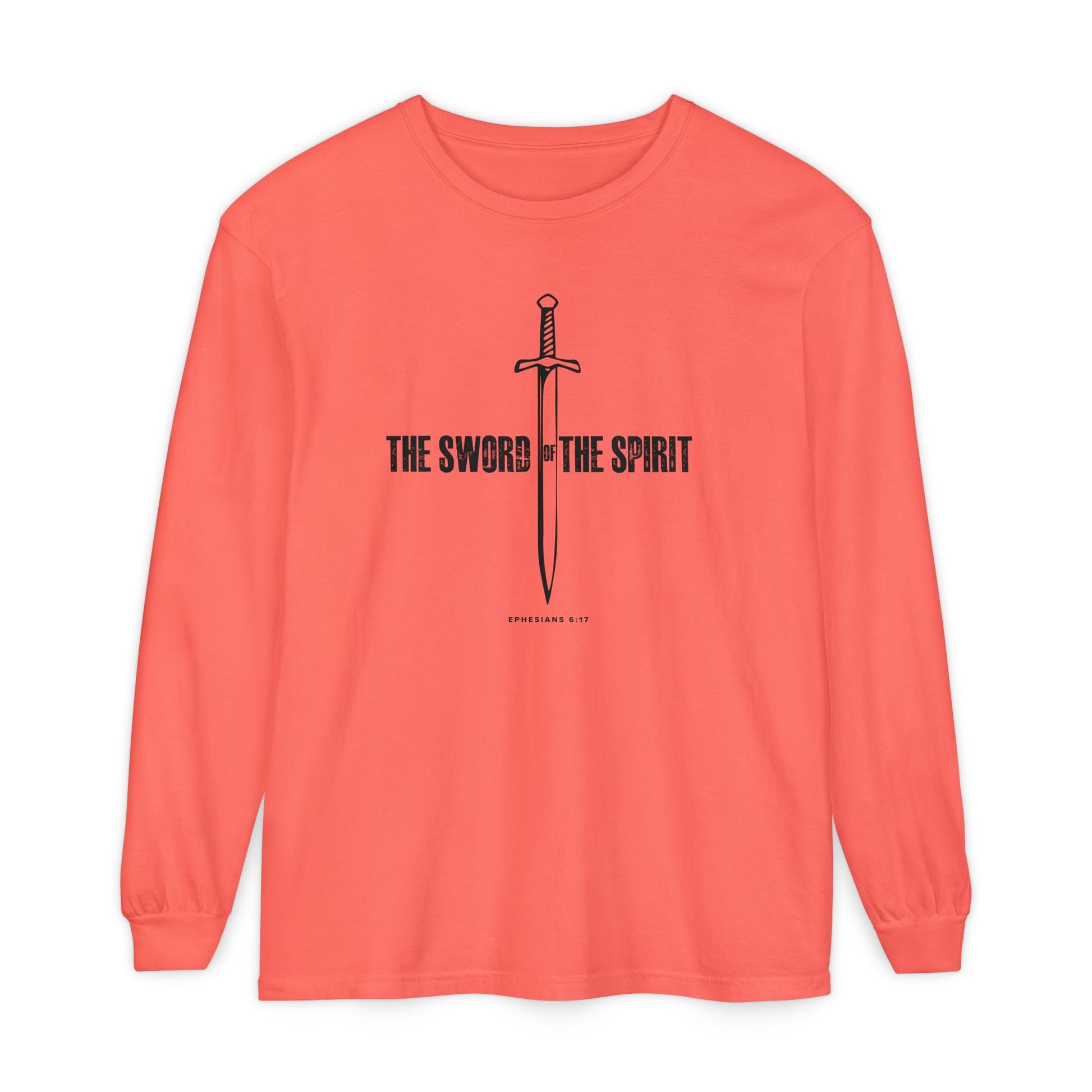 Christian Long Sleeve TShirt For Christian Mom Dad  For Christian Men Christian Shirt, Bible Verse T-Shirt, Religious Outfit, Retro Faith T Shirt, Christian Cross Graphic Tees, Jesus Shirt, Religious Gift Shirt Long Sleeve Tee Apparel Bible Verse Ephesian