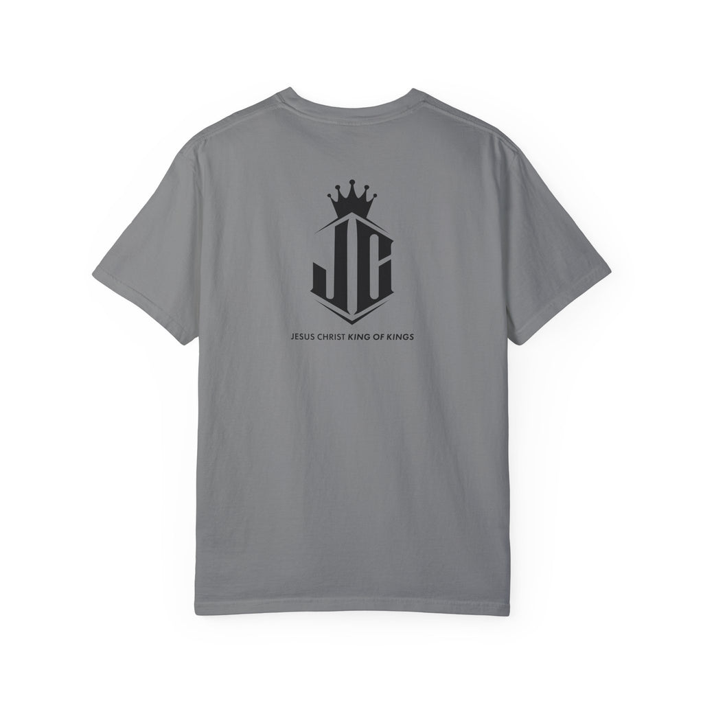 Unisex Garment-Dyed T-Shirt - Jesus Christ King of Kings Design Jesus Christ King of Kings T-Shirt | Faith-Based Unisex Apparel