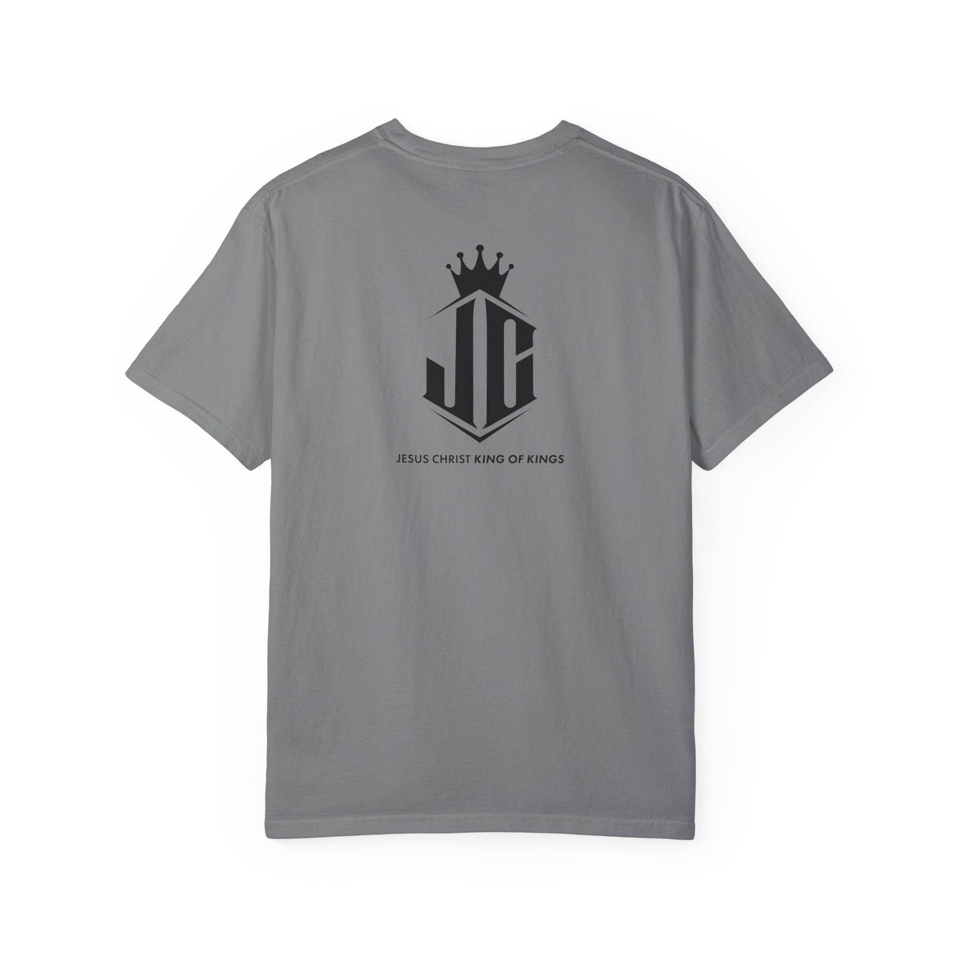 Unisex Garment-Dyed T-Shirt - Jesus Christ King of Kings Design Jesus Christ King of Kings T-Shirt | Faith-Based Unisex Apparel