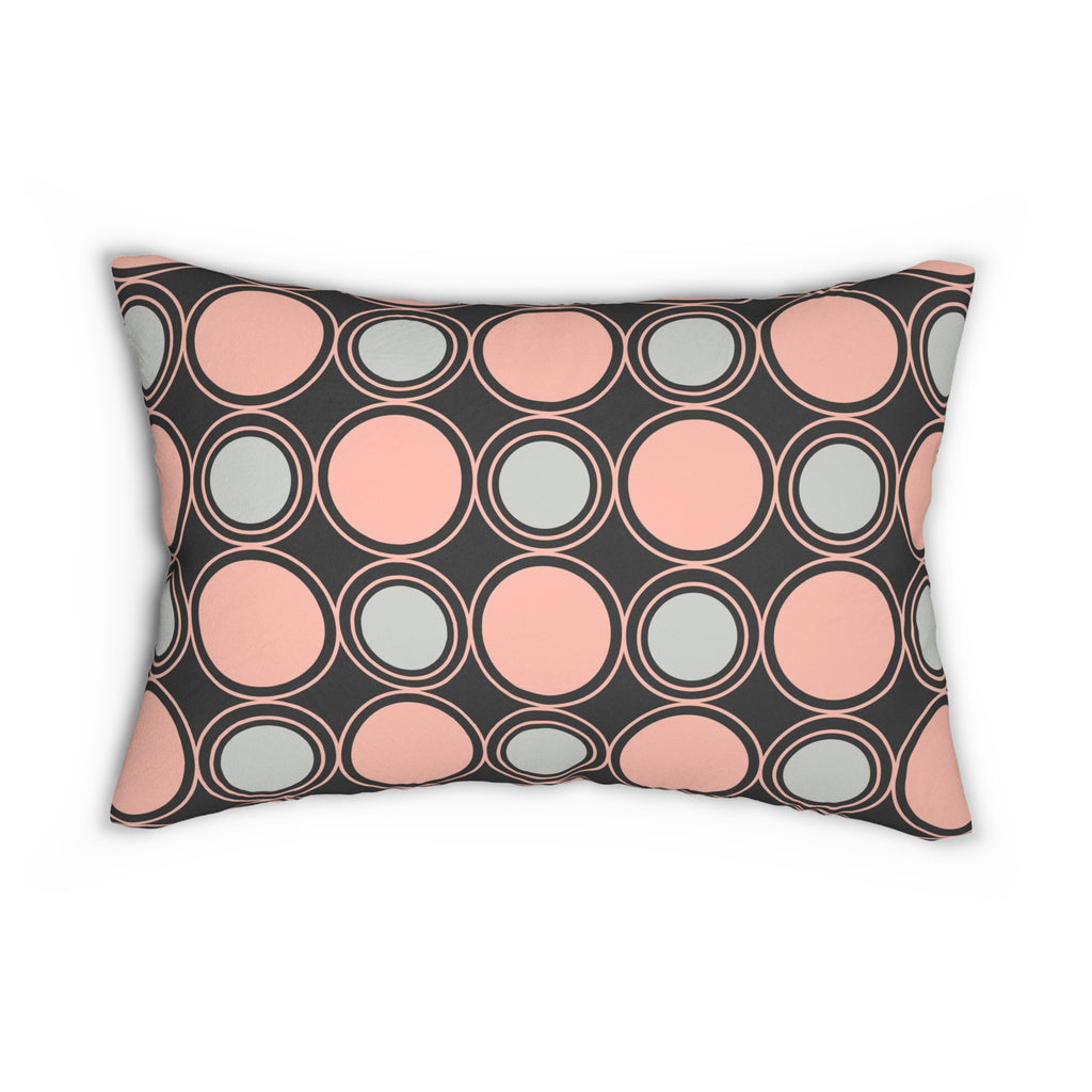 Modern Geometric Lumbar Pillow Stylish Home Decor, Throw Pillow, Accent Cushion, Boho Chic, Gift for Her, Living Room Decor