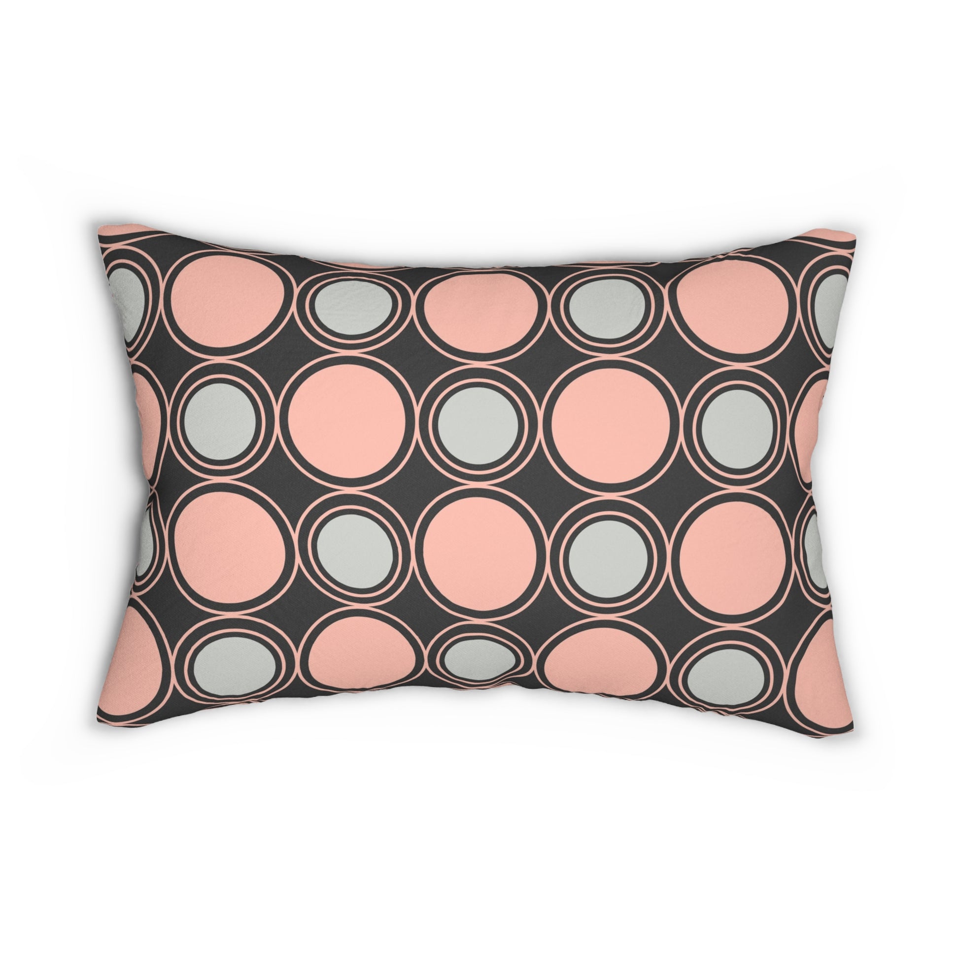 Modern Geometric Lumbar Pillow Stylish Home Decor, Throw Pillow, Accent Cushion, Boho Chic, Gift for Her, Living Room Decor