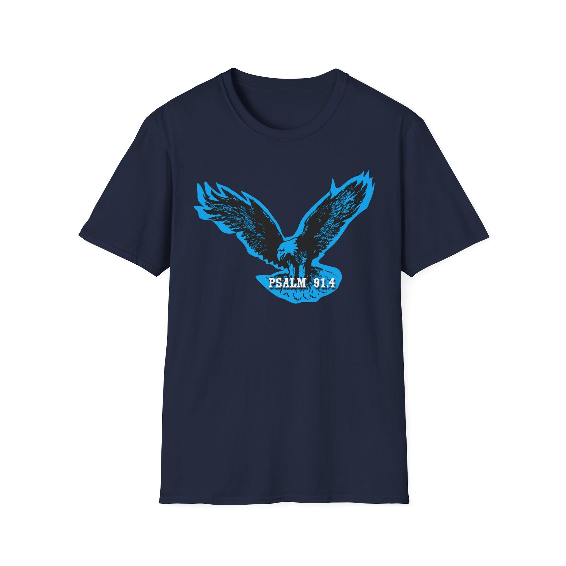 Eagle Tshirt For Men Women Bible Verse Shirt Gift For Mom Dad Softstyle T-Shirt Bible Verse Psalm 91 Tee