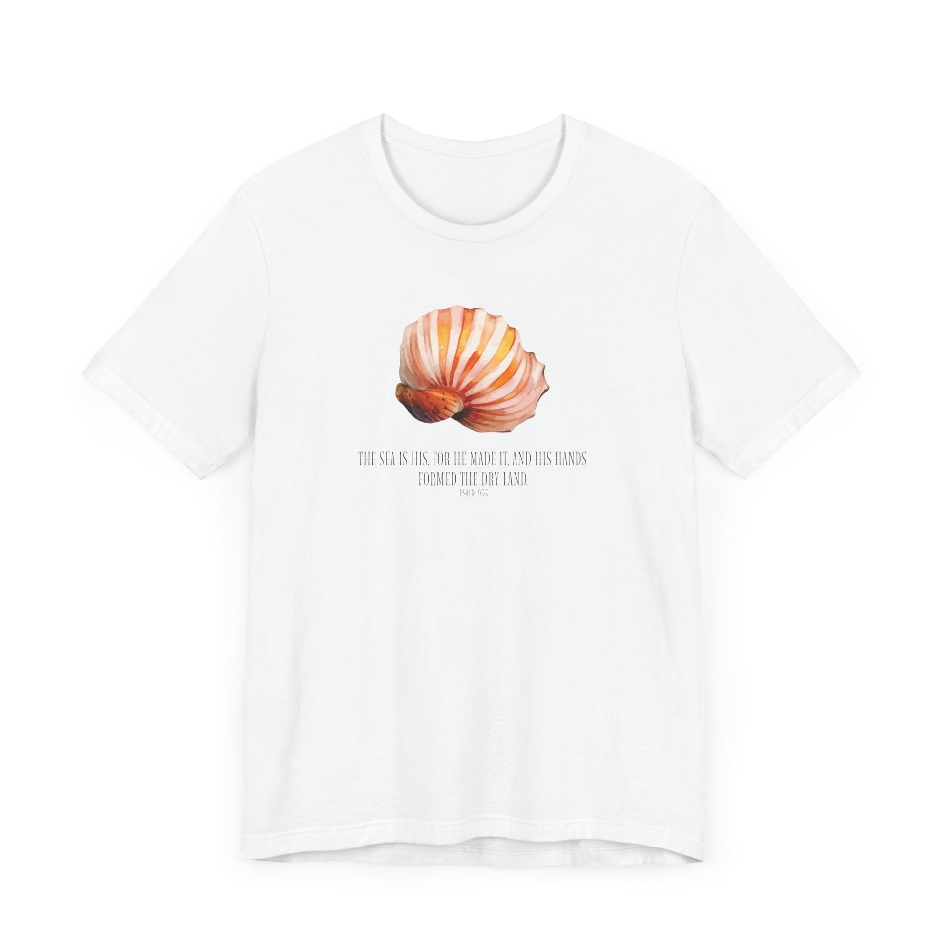 Seashell Inspiration Unisex Jersey Tee - Coastal Vibes, Beach T-Shirt, Nature Lover Gift, Casual Wear, Summer Essentials