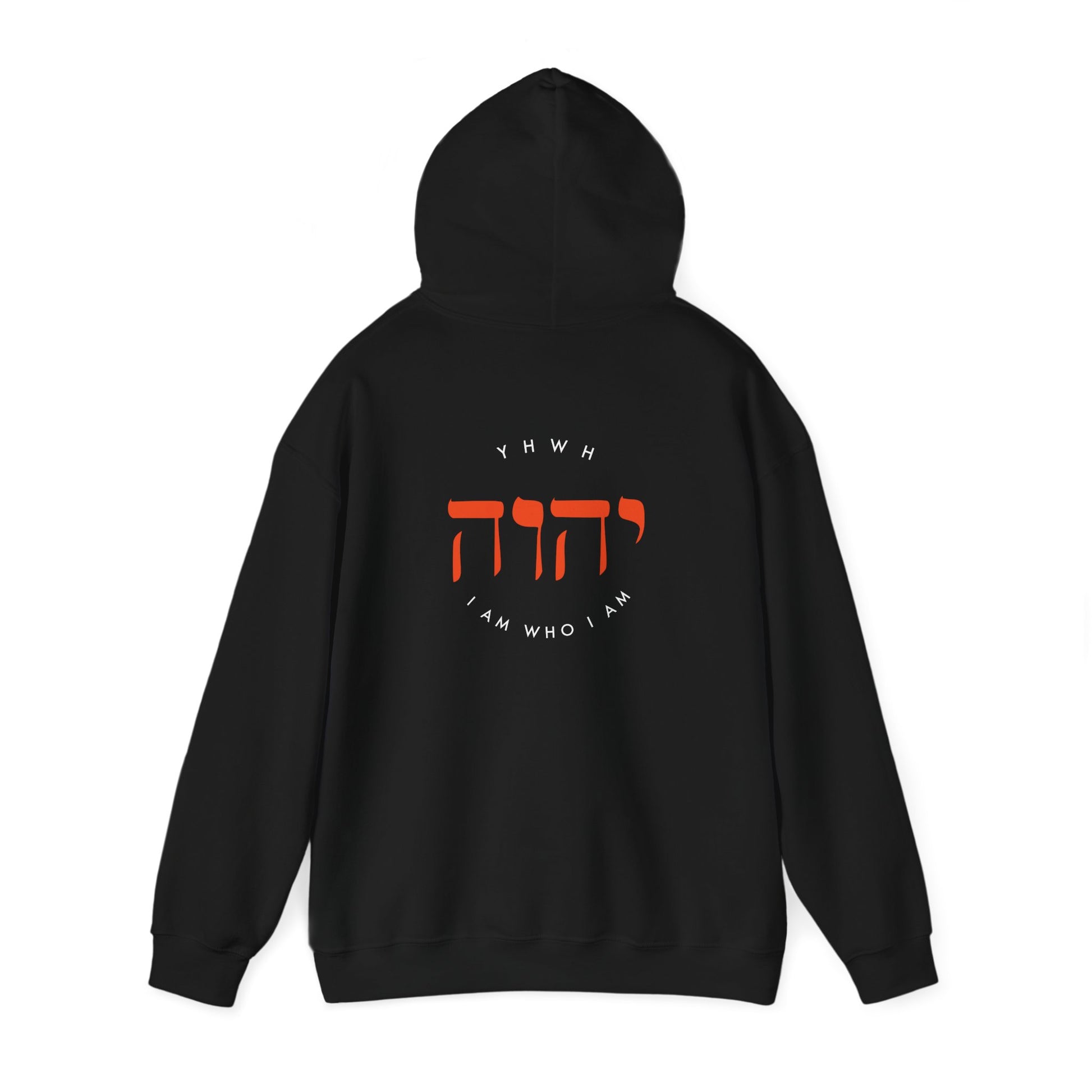 Hooded Sweatshirt For Men Women Clothing Modern Christian Fashion Sweatshirt Apparel Hebrew Graphic I Am Who I Am Hoodie