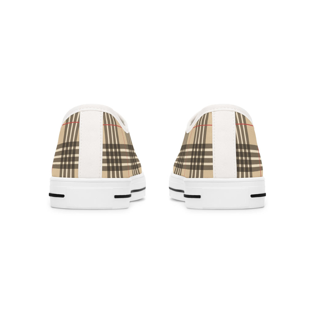 Stylish Women's Low Top Sneakers with Classic Plaid Design Women's Designer Soft Plaid Low Top Sneakers Womens Converse Sneakers Sneakers For Women Low Top Sneakers Canvas Lace Up Girls Ladies Flat. Limited stock available.