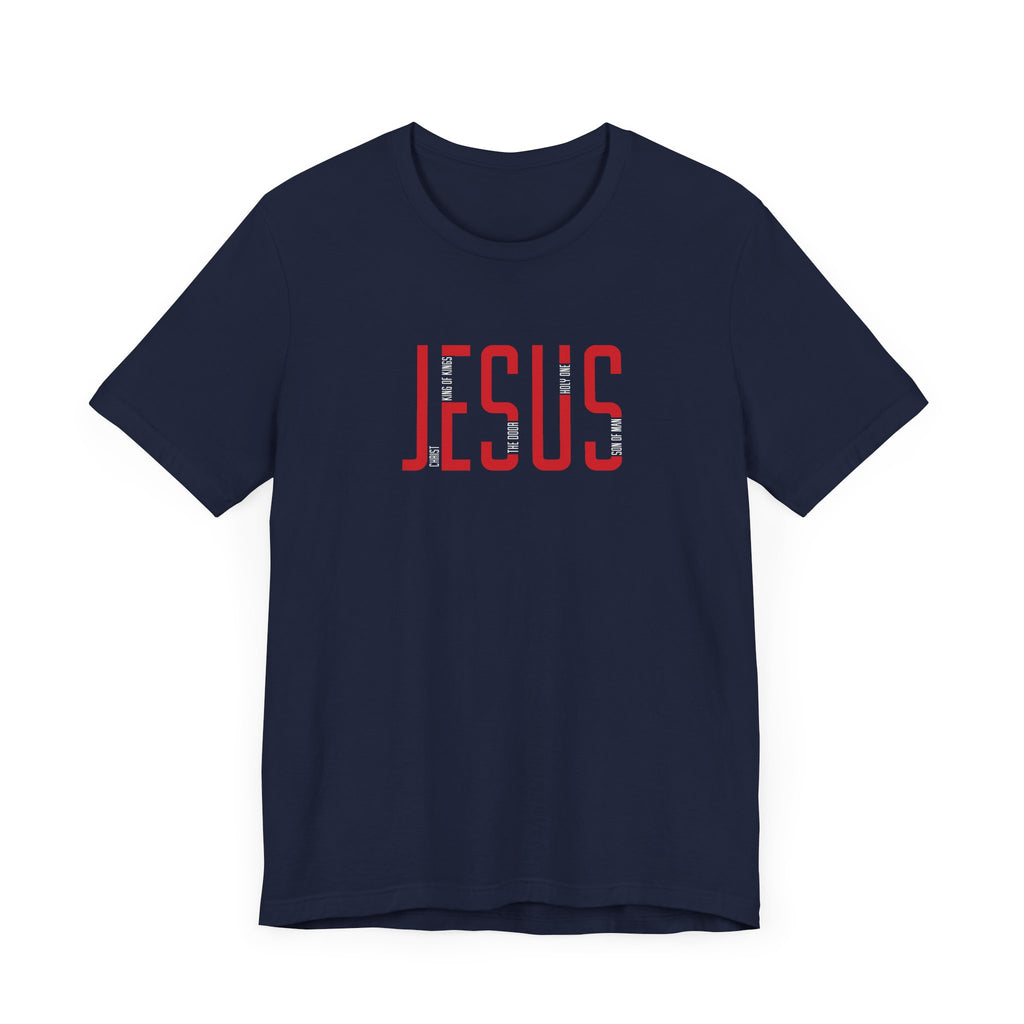 Unisex Jesus Graphic Tee Faith-Inspired Short Sleeve T-Shirt for Religious apparel Christian Mom Dad or Gift