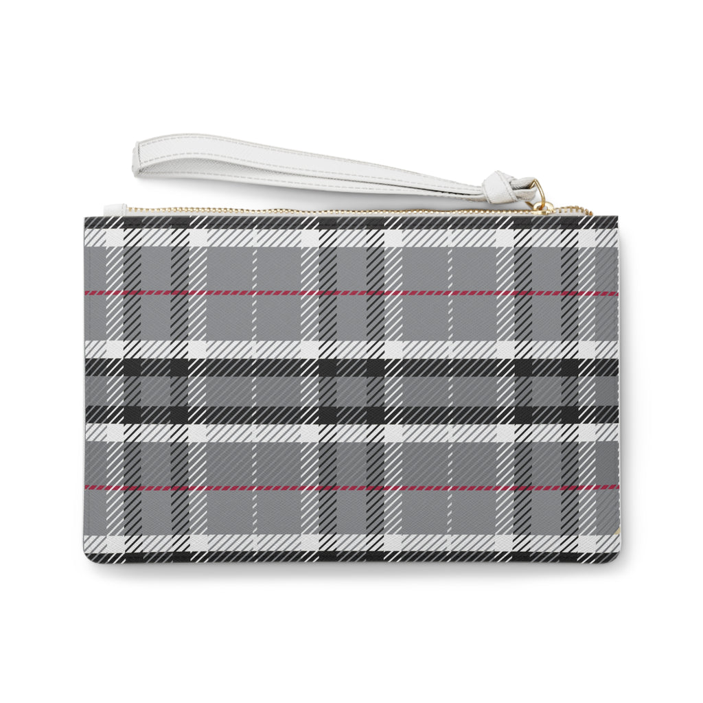 One of a kind Designer Black and White Plaid Clutch Bag  Gift For Her Clutch Bag Gift For Her Clutch Bag Gift For Birthday Coin Purse Gift for Her Best Friend Gift Chic Plaid Clutch Bag Stylish Design for Everyday & Special Occasions