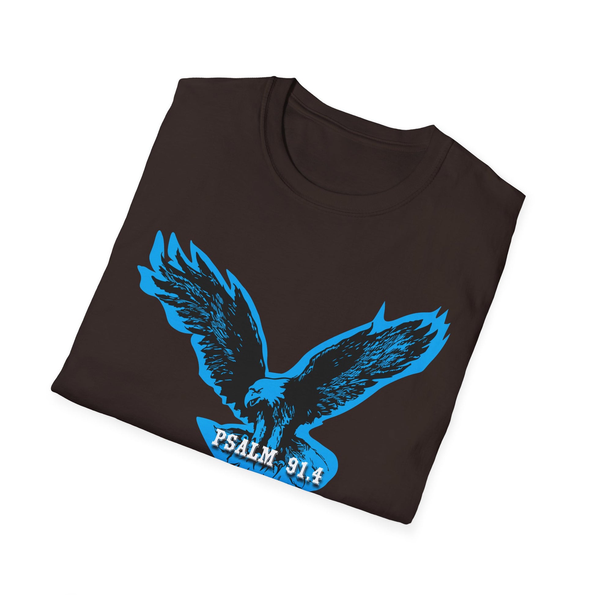 Eagle Tshirt For Men Women Bible Verse Shirt Gift For Mom Dad Softstyle T-Shirt Bible Verse Psalm 91 Tee