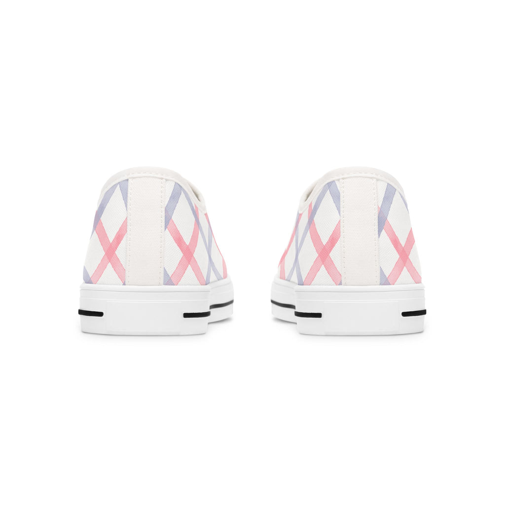 Women's Designer Soft Plaid Low Top Sneakers Womens Converse Sneakers Sneakers For Women Low Top Sneakers Canvas Lace Up Girls Ladies Flat