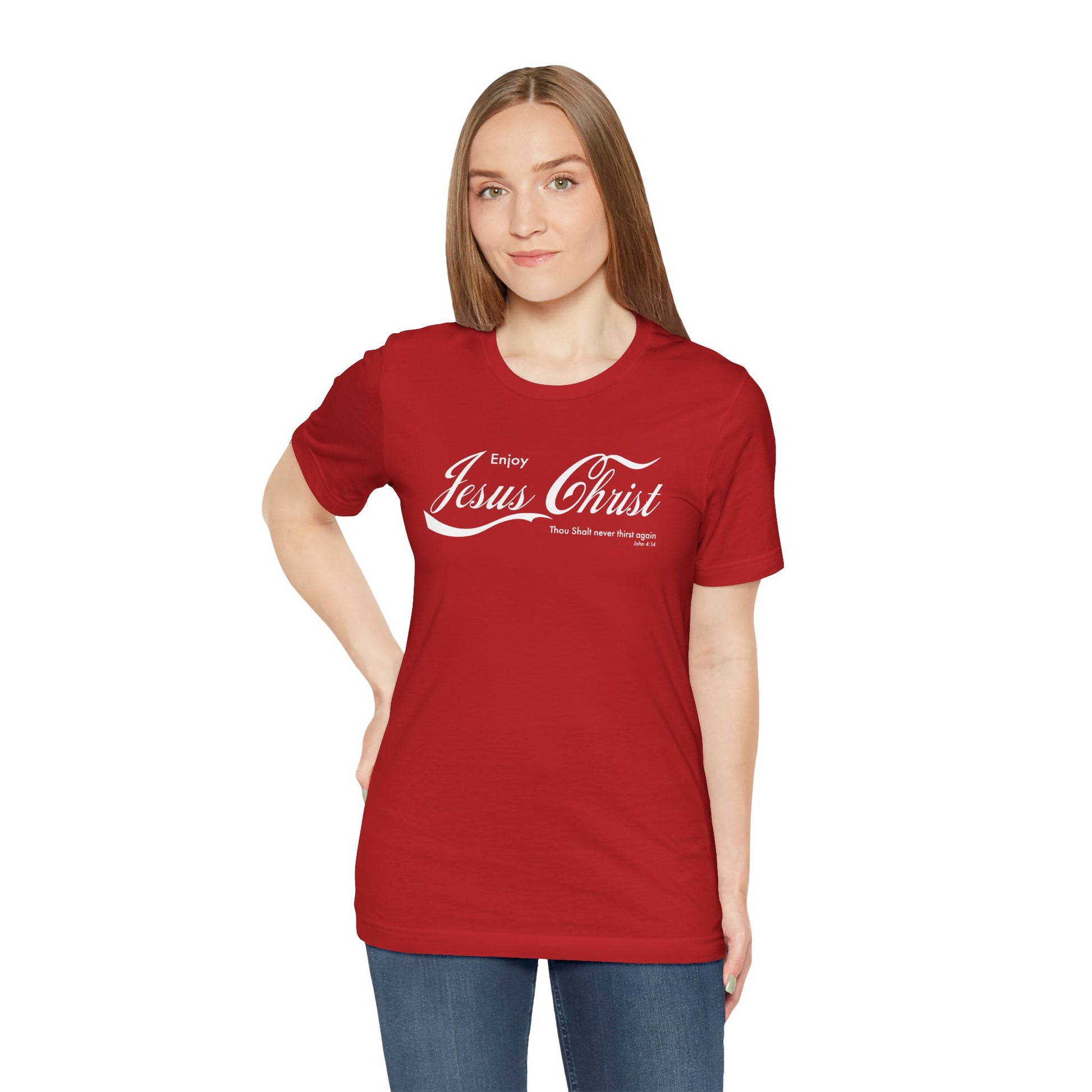 Christian Unisex Tshirt Jesus Christ graphic Tee for Her Him for Gift Womens tee
