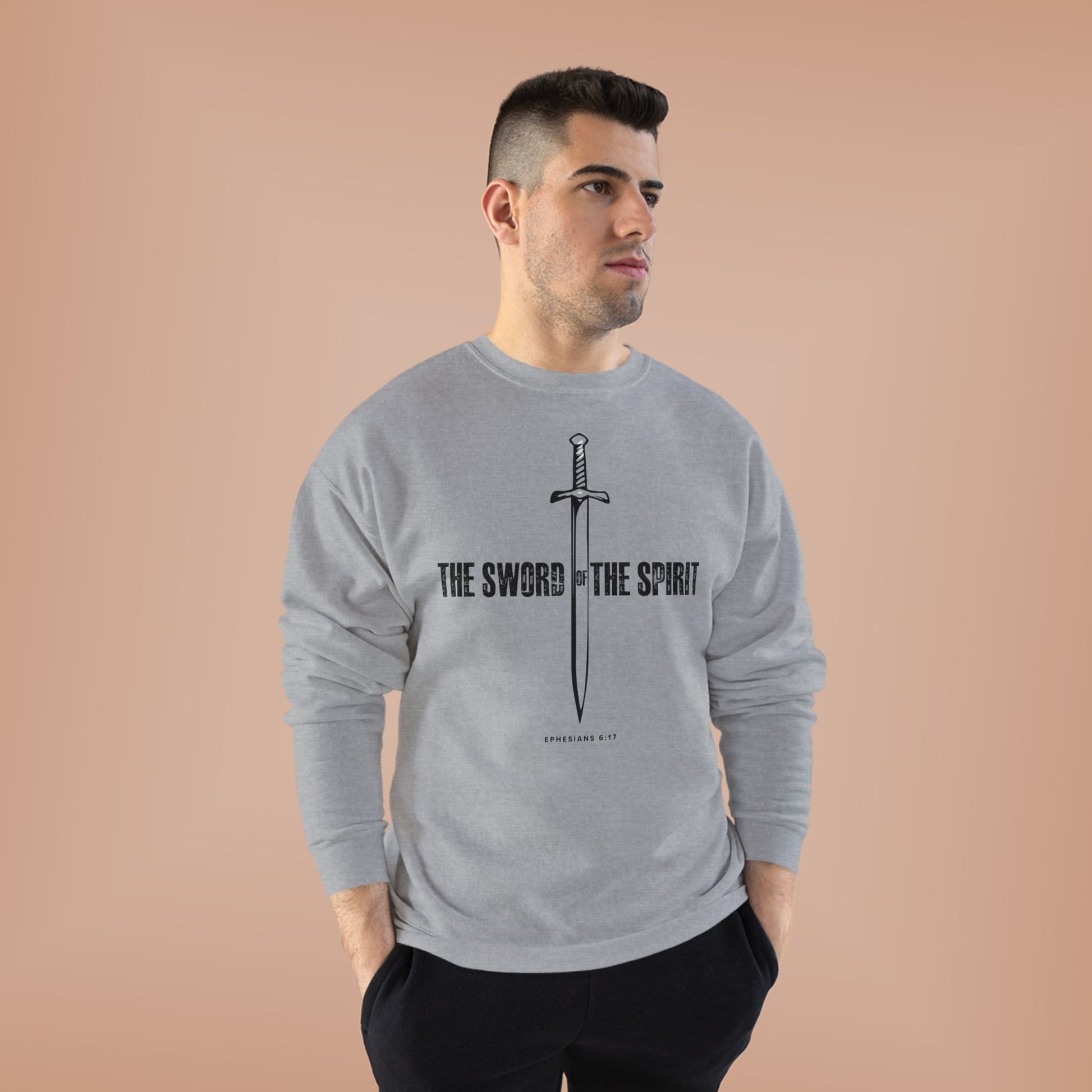 Christian Sweatshirt For Men Women Christian Mom Dad Apparel Christian Shirt Bible Verse Ephesians Crewneck Sweatshirt, Apparel