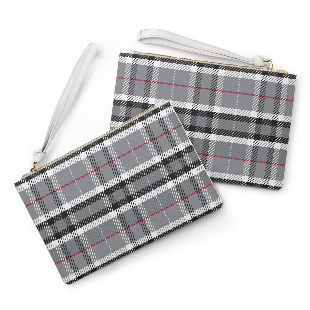 One of a kind Designer Black and White Plaid Clutch Bag  Gift For Her Clutch Bag Gift For Her Clutch Bag Gift For Birthday Coin Purse Gift for Her Best Friend Gift Chic Plaid Clutch Bag Stylish Design for Everyday & Special Occasions