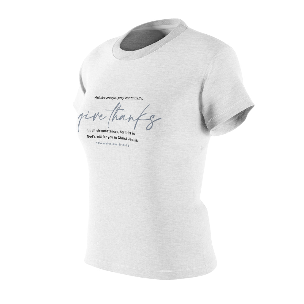 Christian T Shirt For Christian Women For Gift Mom Tee Apparel Give Thanks Bible Verse Faith Tshirt For Women Tshirt