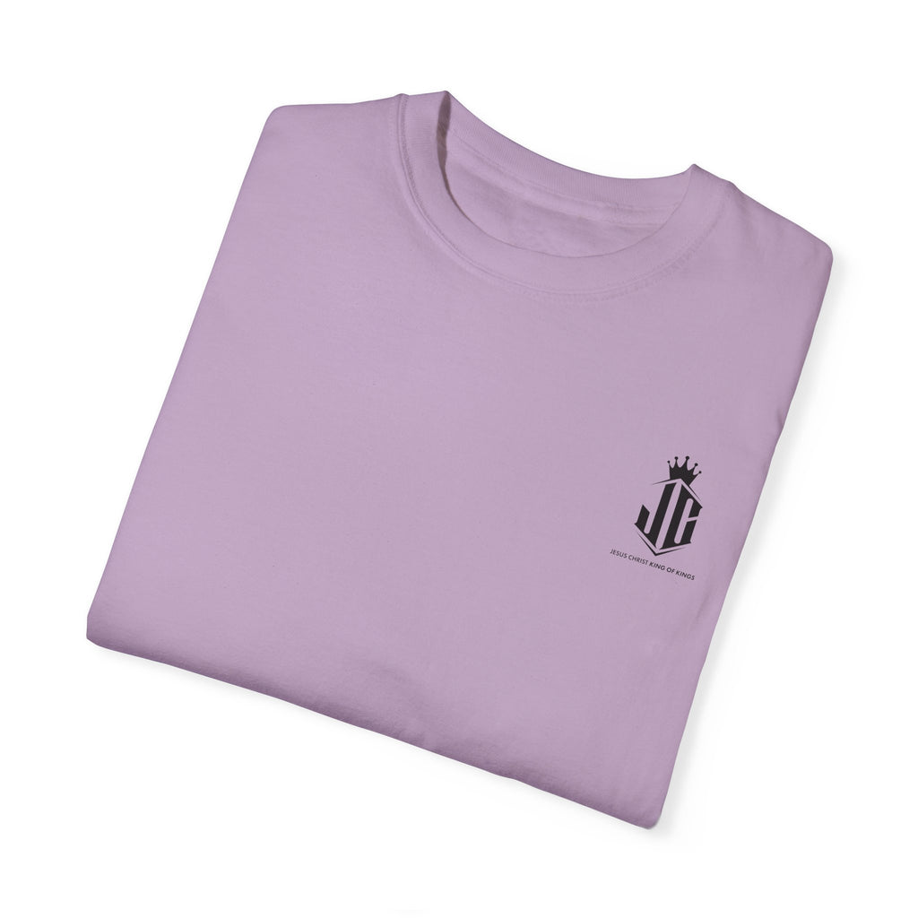 Unisex Garment-Dyed T-Shirt - Jesus Christ King of Kings Design Jesus Christ King of Kings T-Shirt | Faith-Based Unisex Apparel