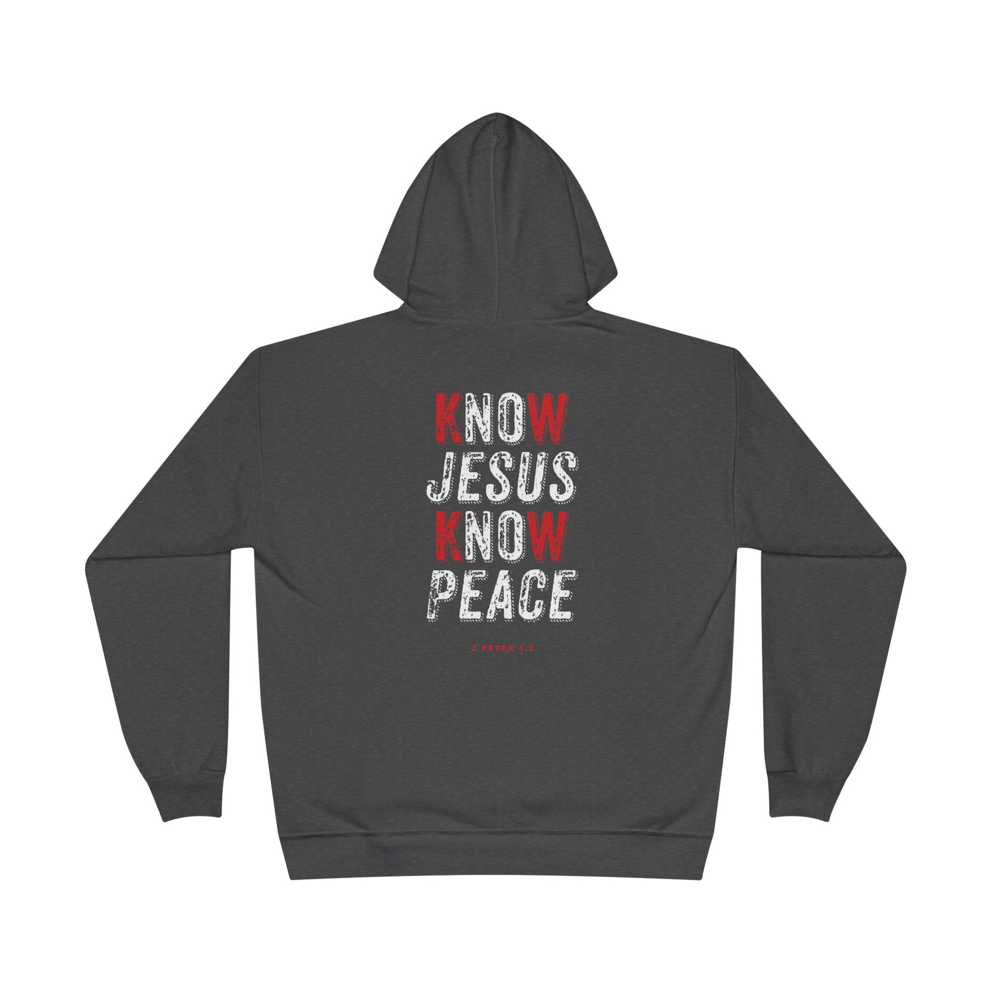 Sweatshirt Hoodie For Christian Men Women Gift For Dad Mom Black Pullover Hoodie Sweatshirt Apparel Know Jesus Know Peace Scripture