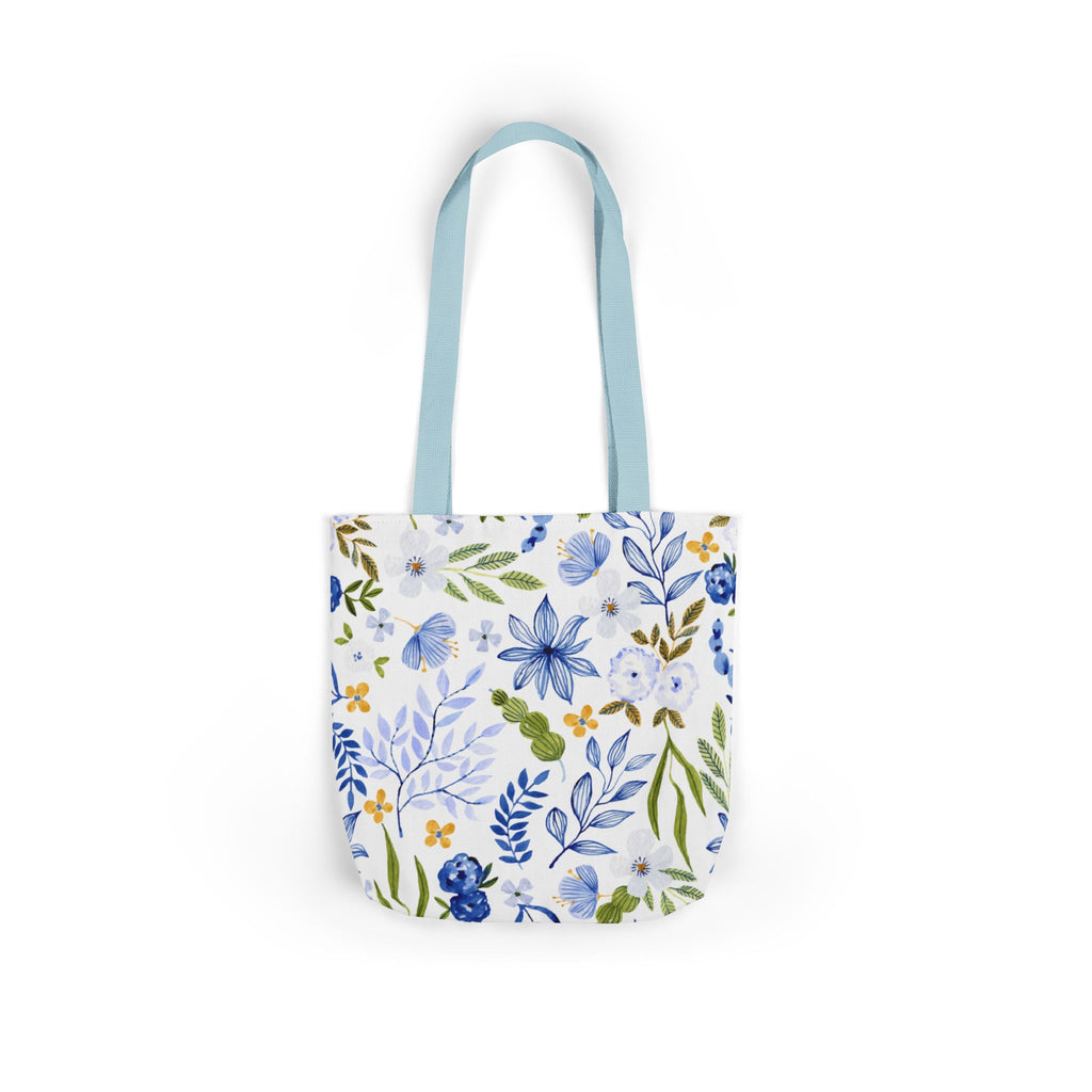Floral Canvas Tote Bag Flower Handbag, Stylish Beach Tote, Vacation Bag