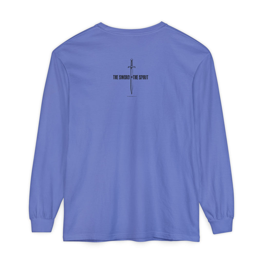 Christian Long Sleeve TShirt For Christian Mom Dad  For Christian Men Christian Shirt, Bible Verse T-Shirt, Religious Outfit, Retro Faith T Shirt, Christian Cross Graphic Tees, Jesus Shirt, Religious Gift Shirt Long Sleeve Tee Apparel Bible Verse Ephesian