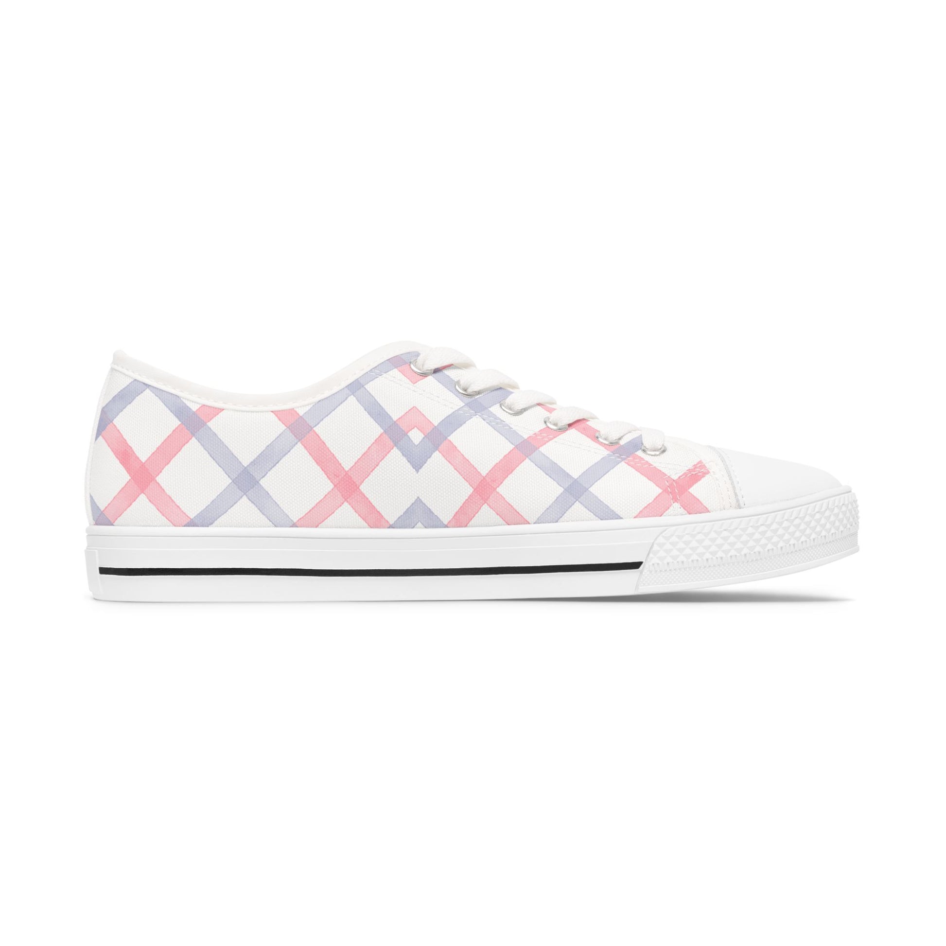 Women's Designer Soft Plaid Low Top Sneakers Womens Converse Sneakers Sneakers For Women Low Top Sneakers Canvas Lace Up Girls Ladies Flat