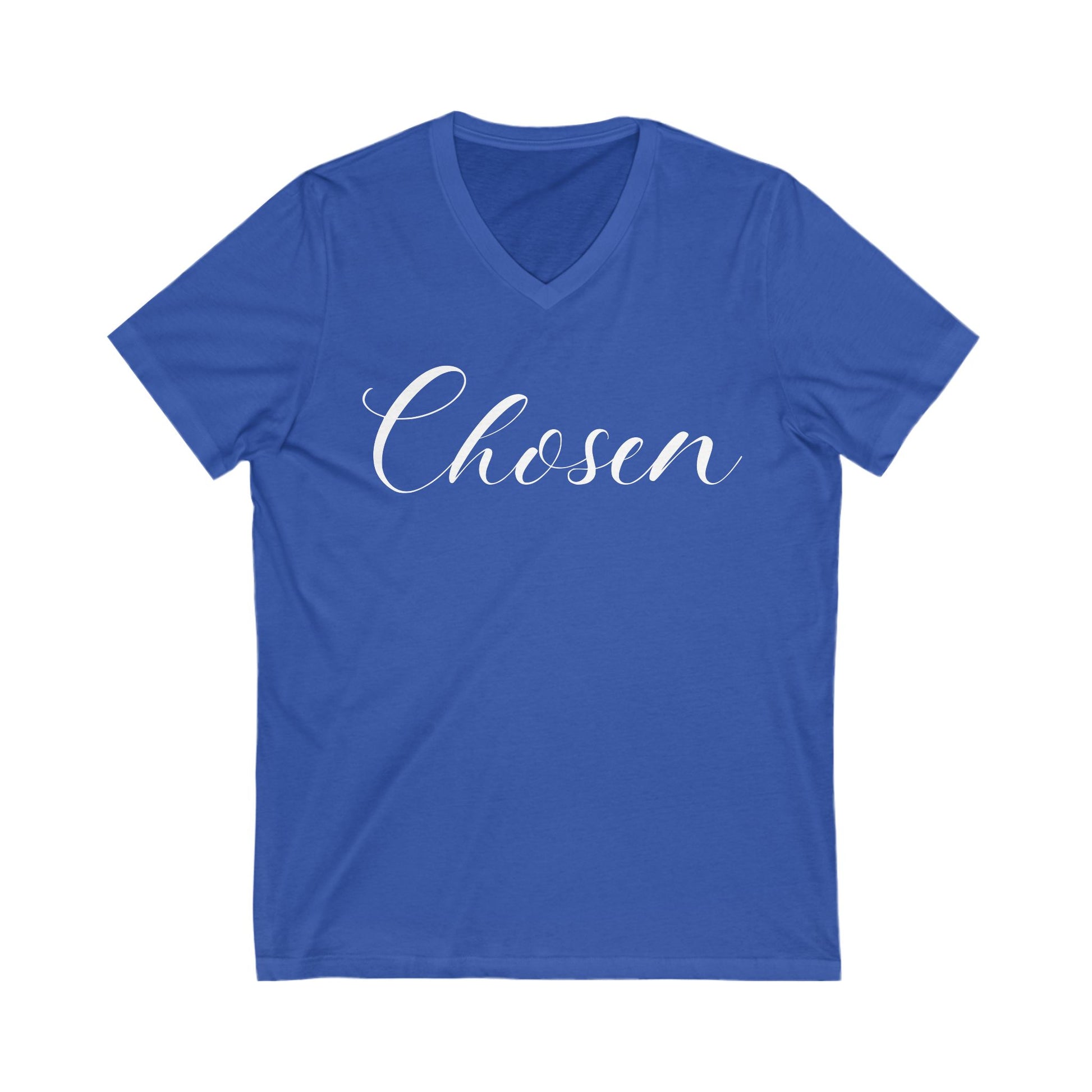 Christian Soft Cotton T-Shirt For Christian Women Gift Shirt V Neck Tee For Mom Gift Apparel Tee Chosen Tee