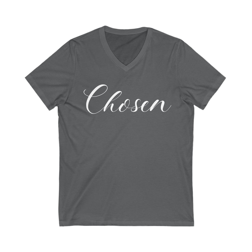 Christian Soft Cotton T-Shirt For Christian Women Gift Shirt V Neck Tee For Mom Gift Apparel Tee Chosen Tee