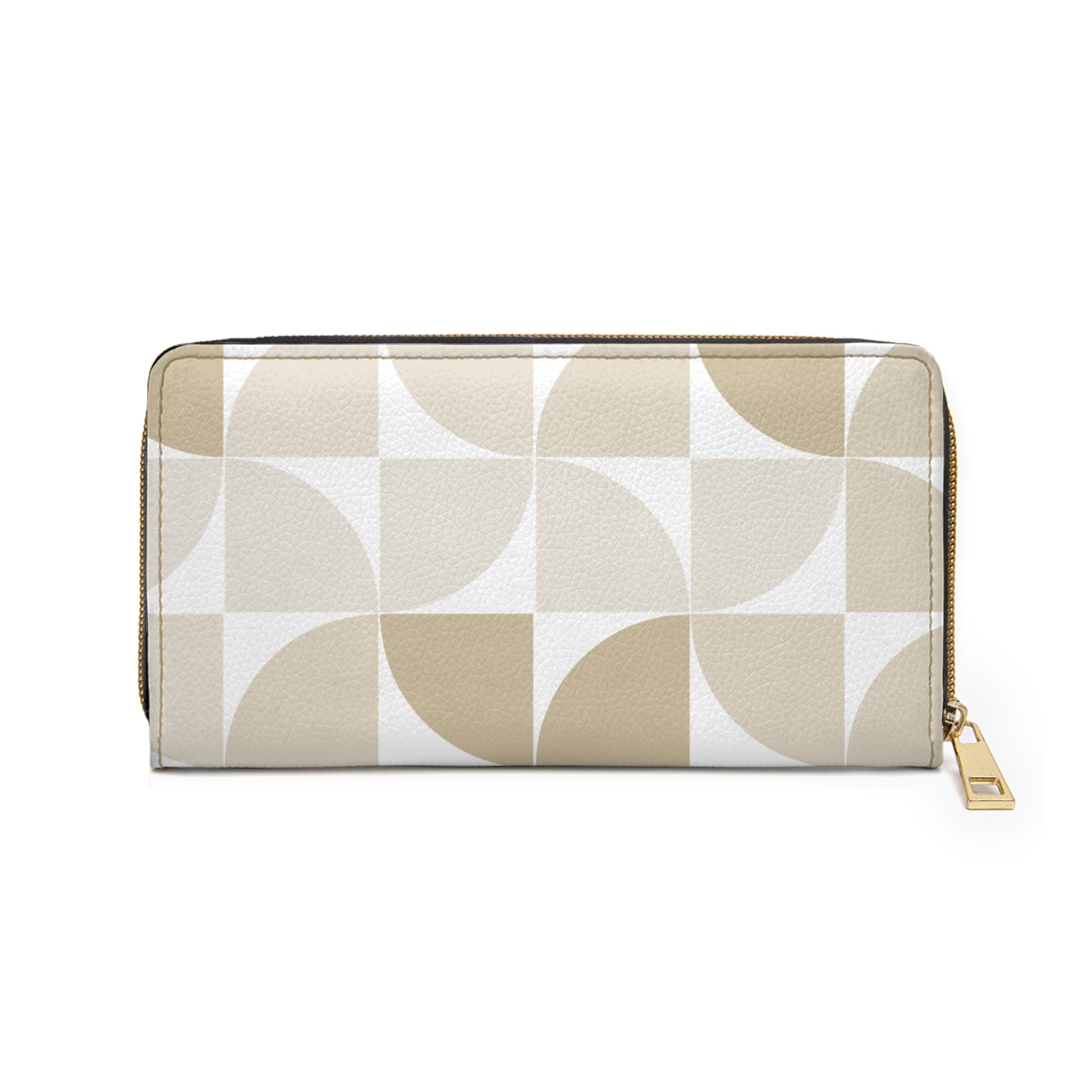 Modern Geometric Zipper Wallet, Stylish Organizer, Gift for Her, Chic Clutch, Essential Travel Accessory Minimalist Design