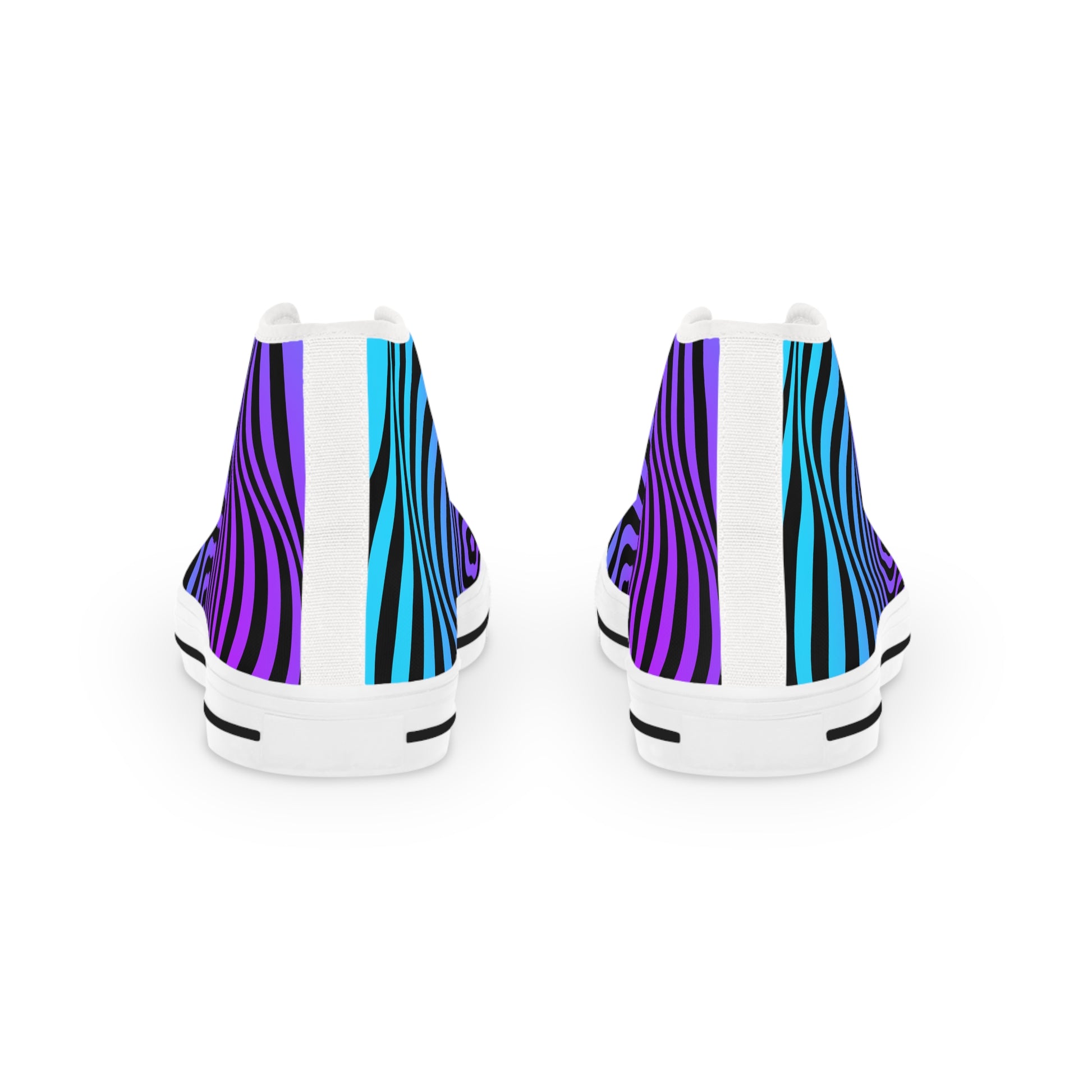 Mens Designer Psychedelic High Top Sneakers for Men Vibrant Striped Design Mens Sneakers Psychedelic High Top Sneakers | Vibrant Striped Designer Shoes for Men