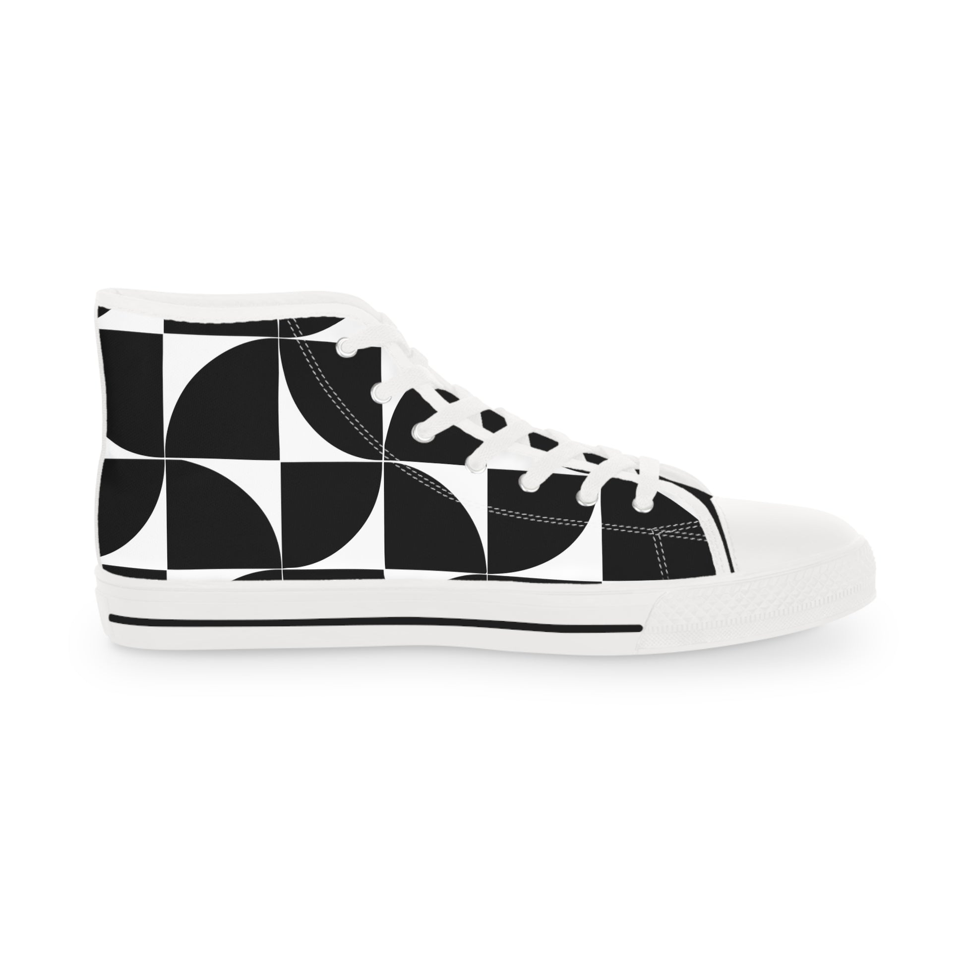 Mens Designer Stylish Black and White High Top Sneaker Trendy Footwear for Every Occasion Mens Sneakers
