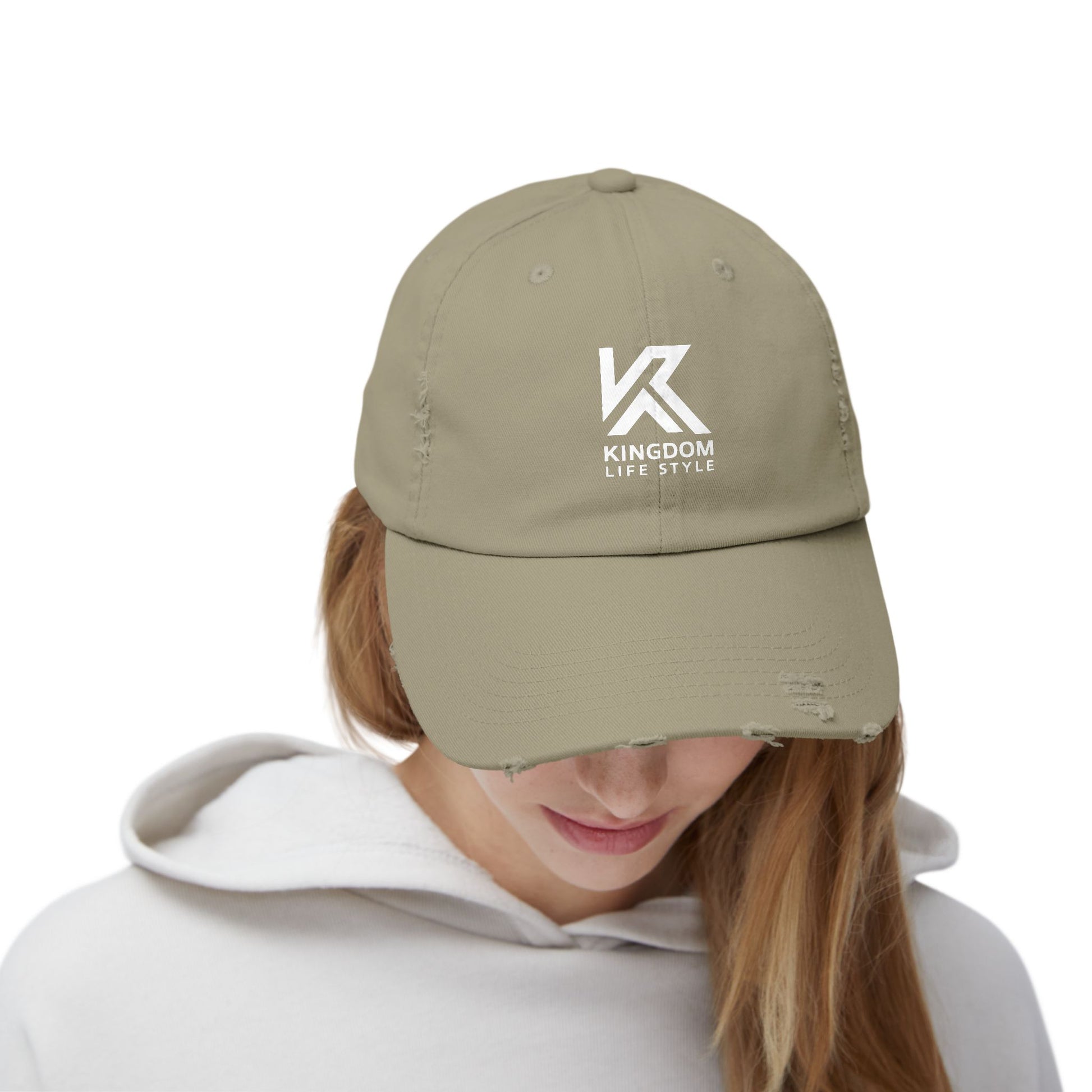 Stylish Unisex Distressed Cap - Kingdom Life Style Adjustable Hat Kingdom Lifestyle Cap Fa