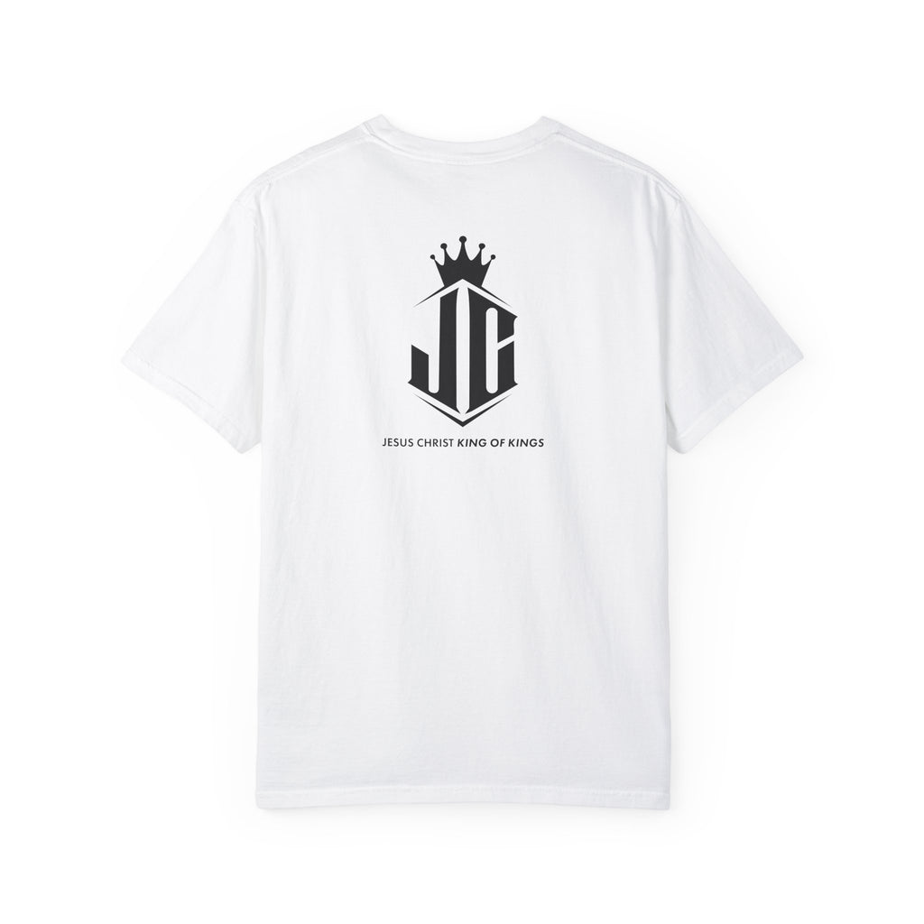 Unisex Garment-Dyed T-Shirt - Jesus Christ King of Kings Design Jesus Christ King of Kings T-Shirt | Faith-Based Unisex Apparel