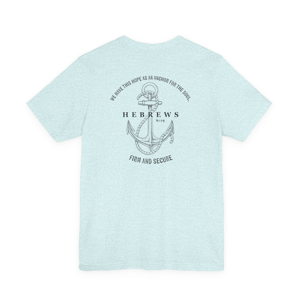 Christian Shirt Bible Verse T-Shirt Religious Outfit Christian Jesus Shirt Religious Gift Shirt Nautical Tee Chirstian Apparel Gift Christian Clothing Tee