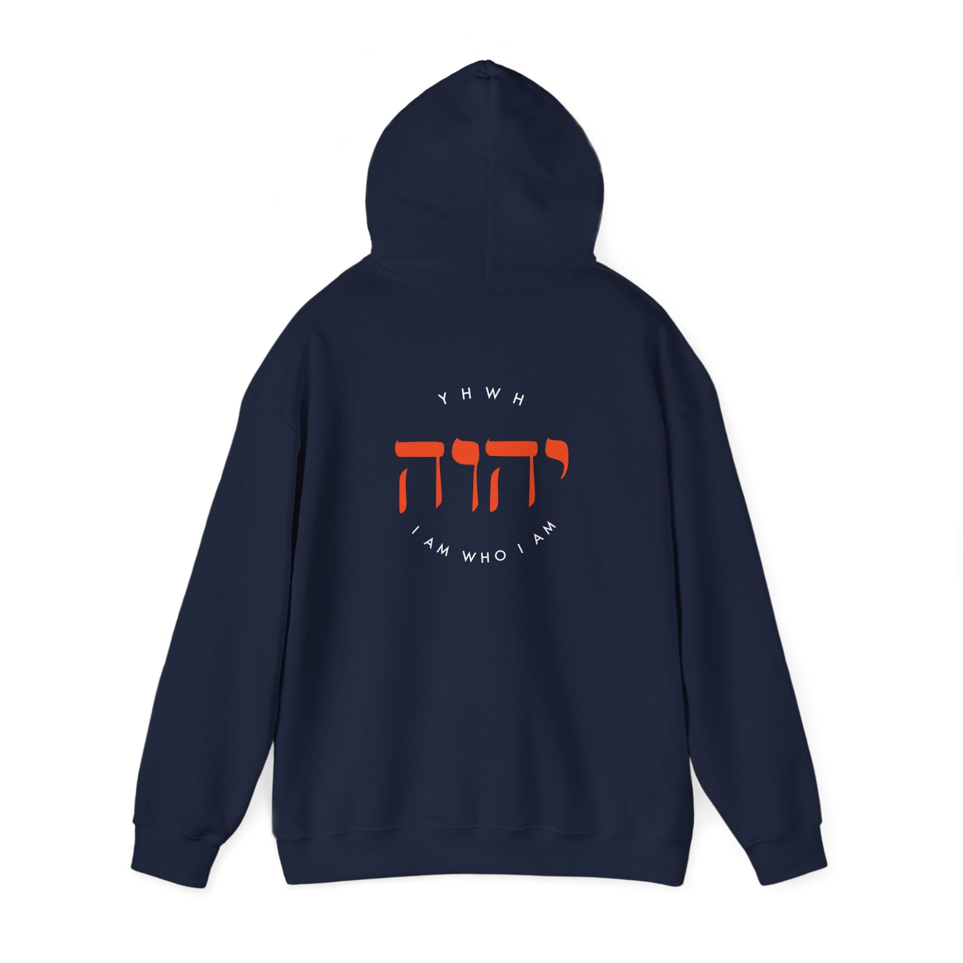 Hooded Sweatshirt For Men Women Clothing Modern Christian Fashion Sweatshirt Apparel Hebrew Graphic I Am Who I Am Hoodie