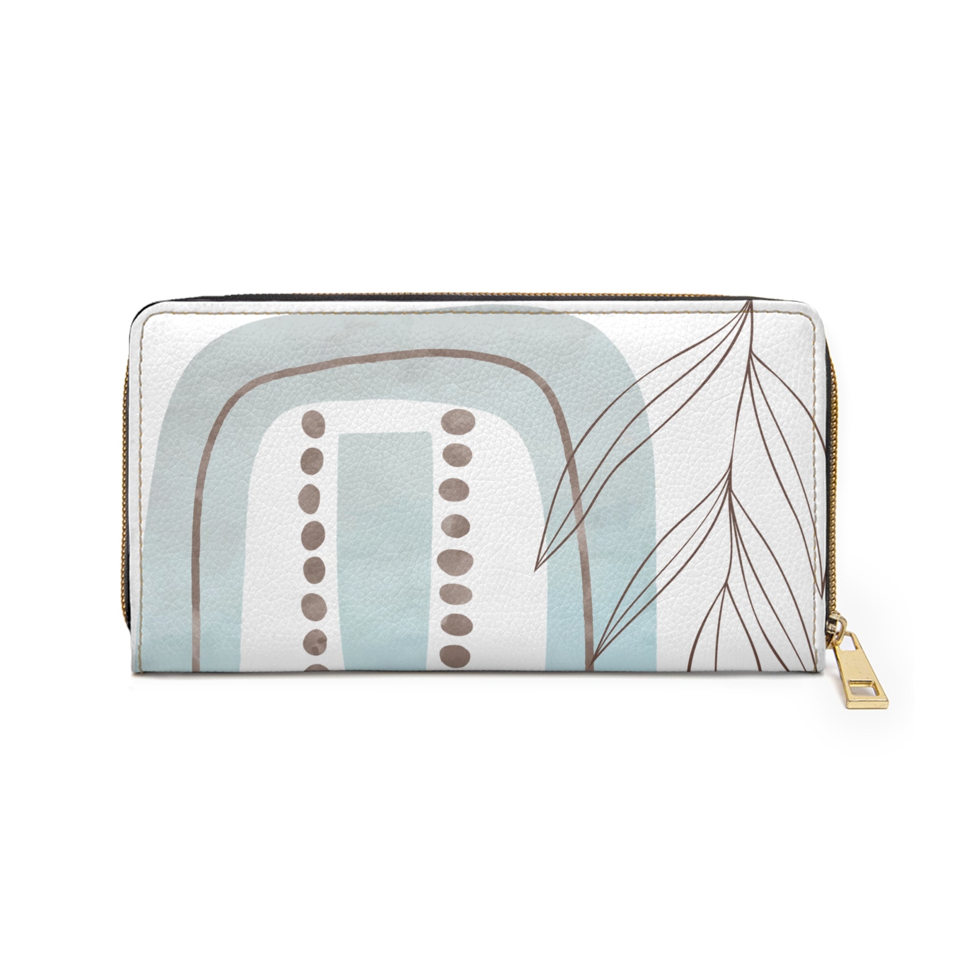 Mod Elegant Abstract Pattern Zipper Wallet, Modern Clutch for Women, Stylish Purse, Gift for Her, Minimalist Accessory