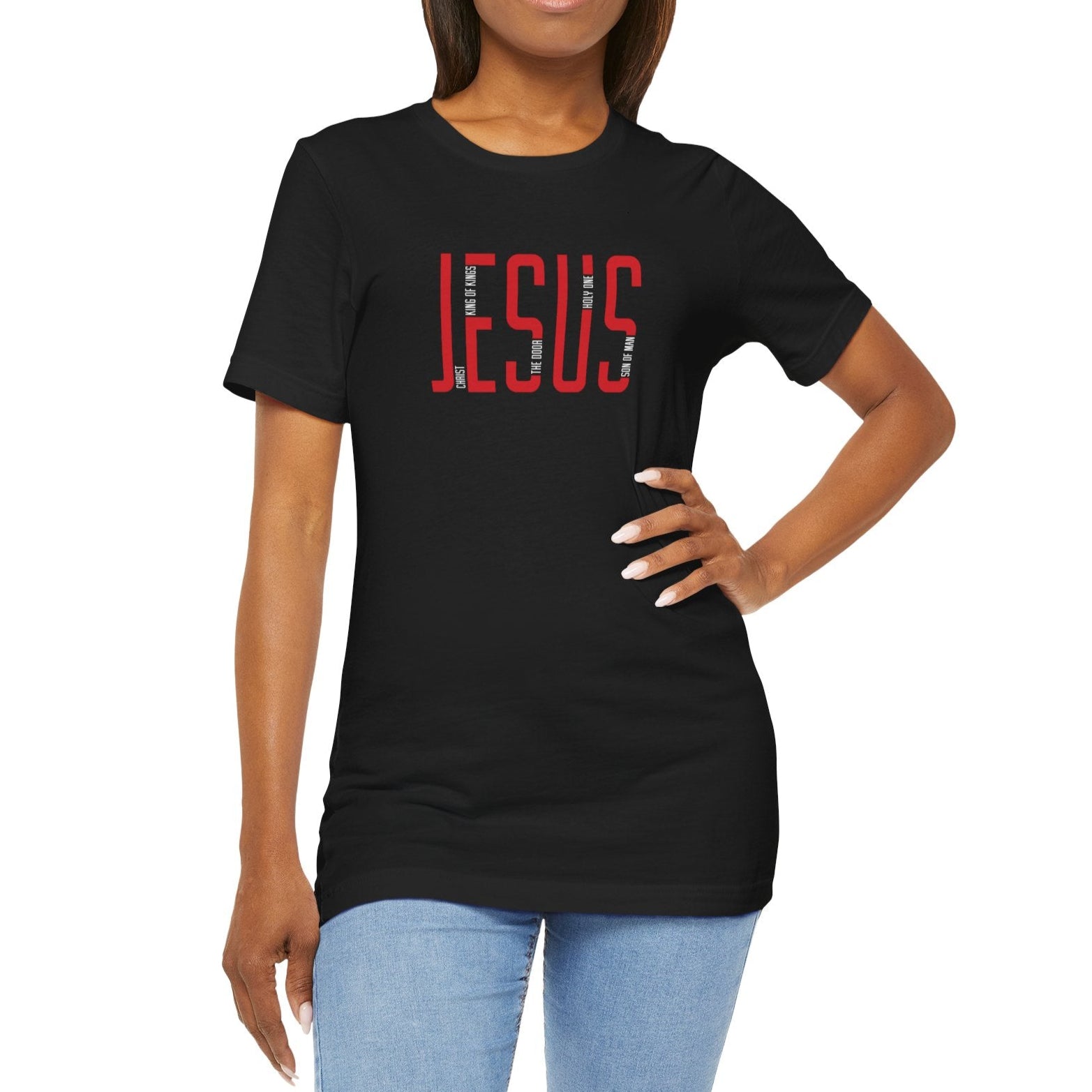 Unisex Jesus Graphic Tee Faith-Inspired Short Sleeve T-Shirt for Religious apparel Christian Mom Dad or Gift