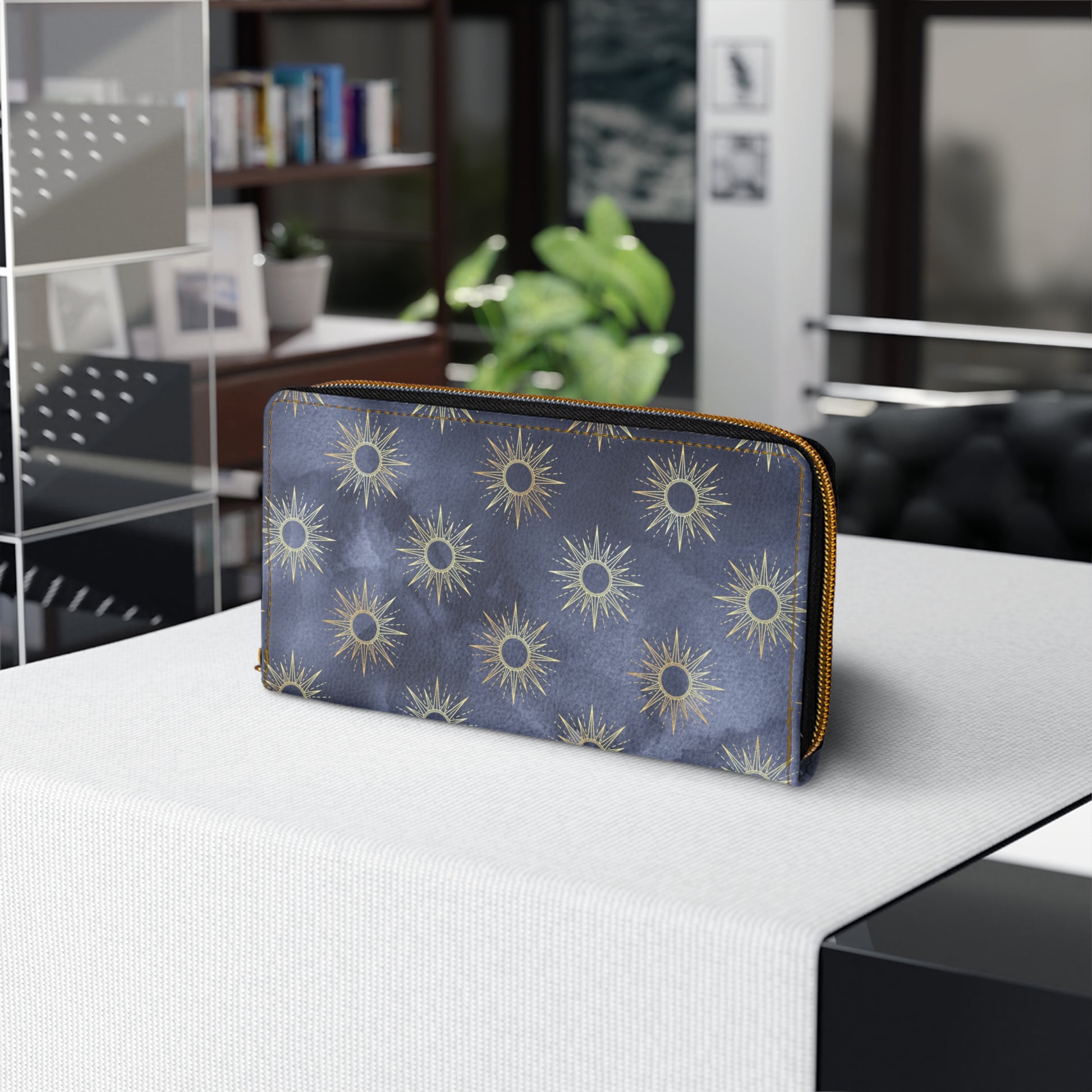 Celestial Pattern Zipper Wallet, Starry Wallet, Coin Purse, Unique Gift for Her, Cosmic Accessories, Travel Organizer