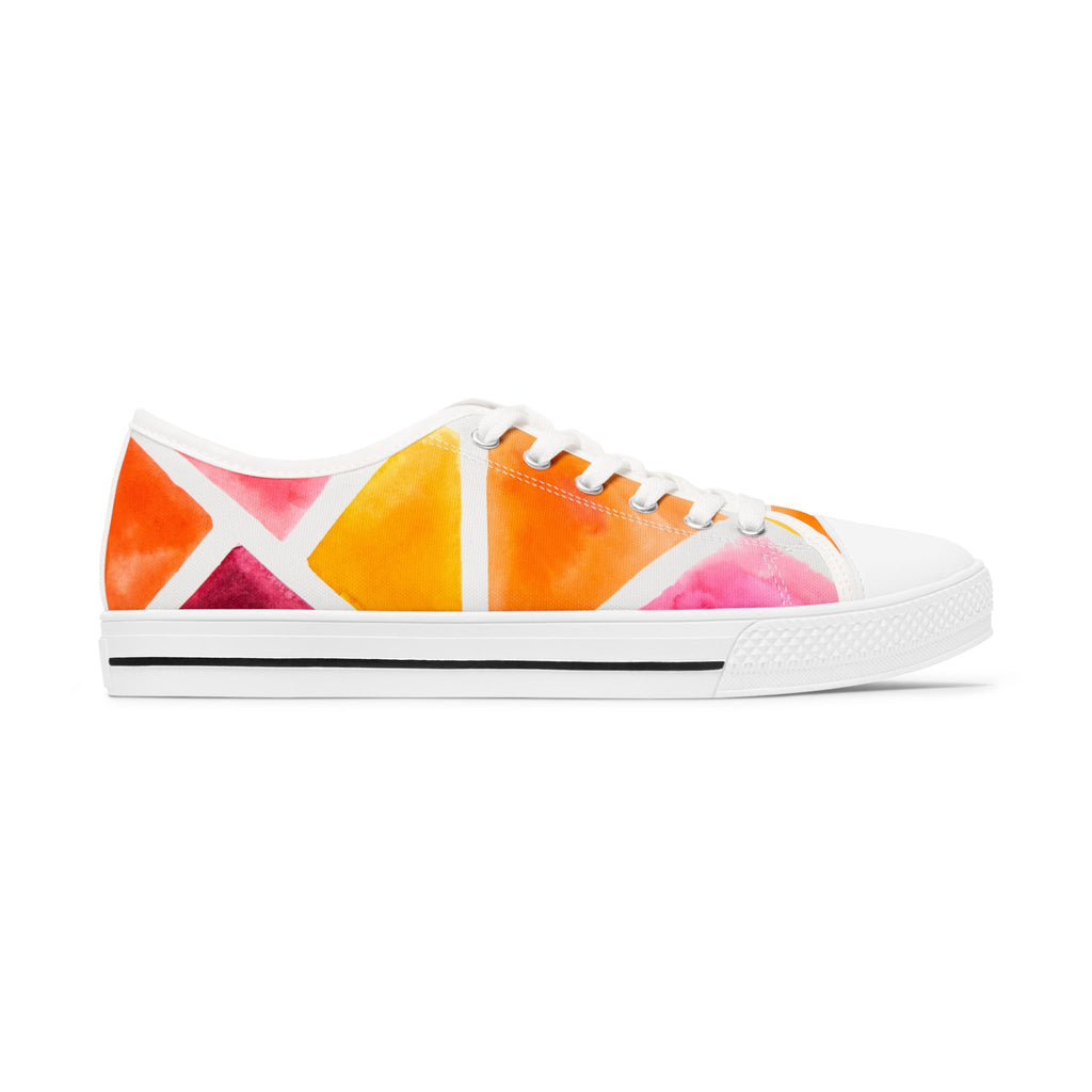 Colorful Sneakers for Women, Stylish Shoes, Trendy Tennis Shoes, Fashion Sneakers, Rainbow Low Top Sneakers Modern look