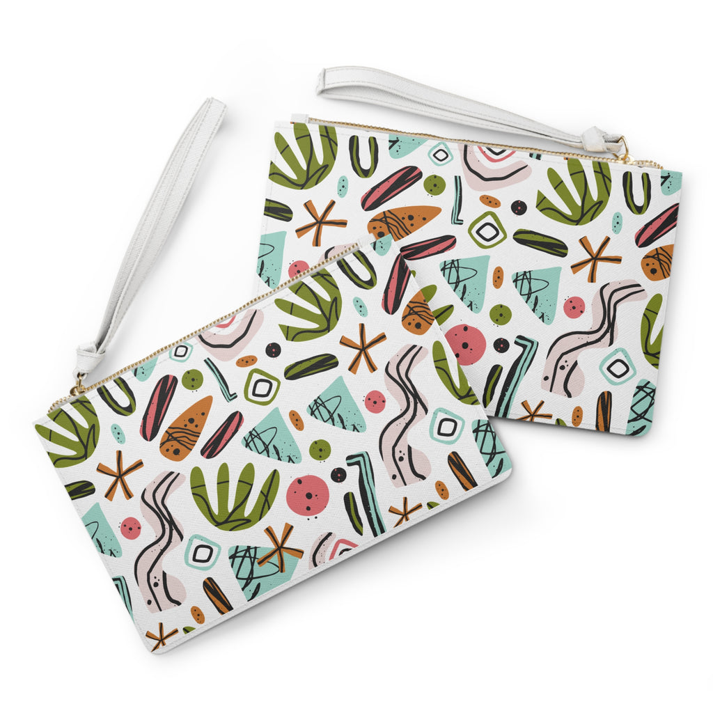 Colorful Abstract Spring Clutch Bag | Fashion Accessory for Parties, Nights Out, Travel, Summer Events, Stylish Gift