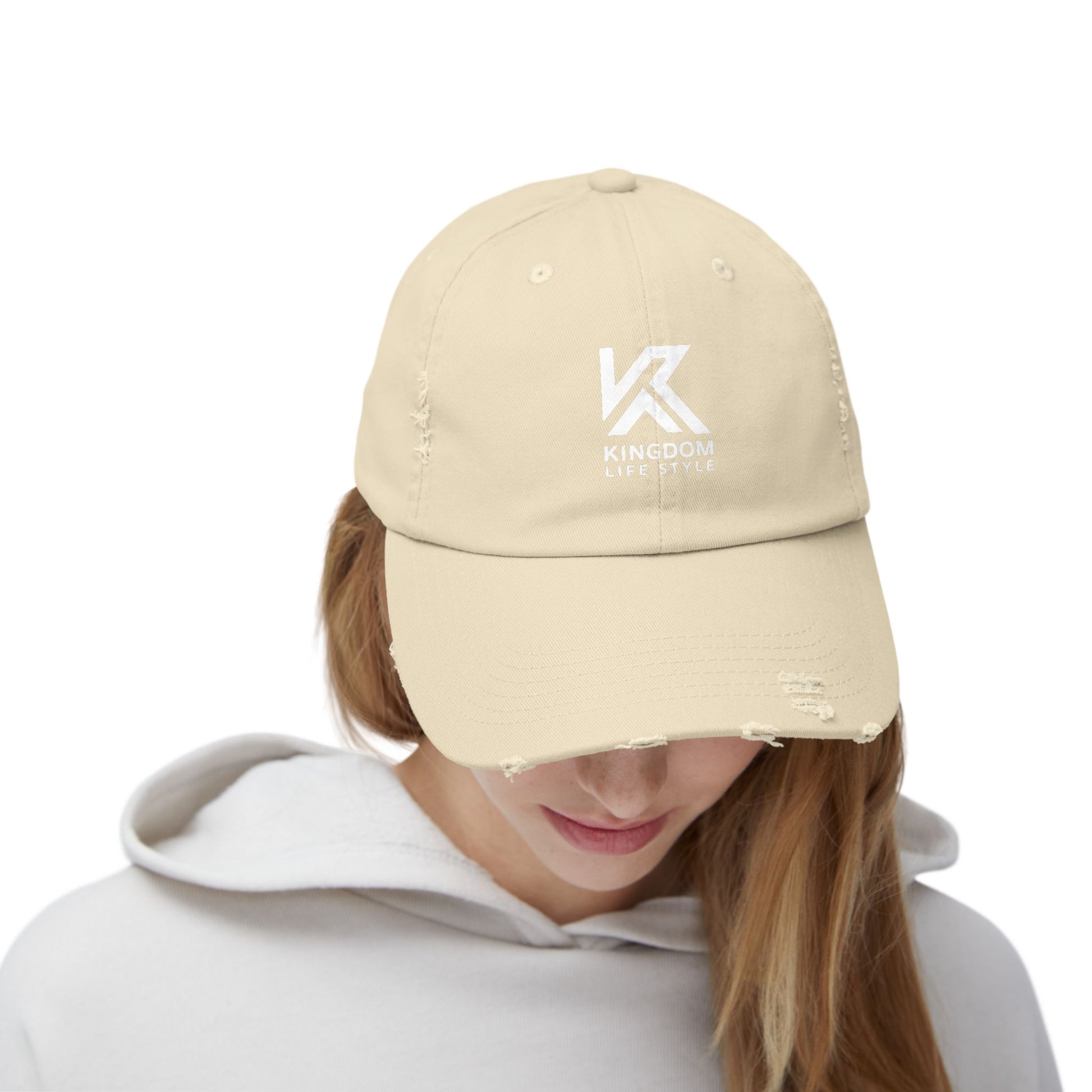 Stylish Unisex Distressed Cap - Kingdom Life Style Adjustable Hat Kingdom Lifestyle Cap Fa