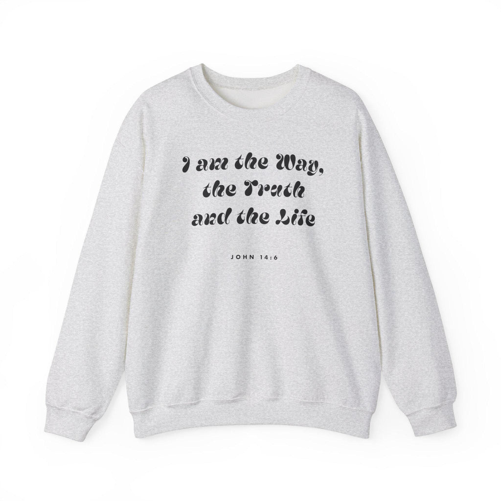 Unisex Sweatshirt Crewneck For Christian Men Women Gift Fashion The Way Bible Verse Shirt Scripture-based fashion Gift For Men women