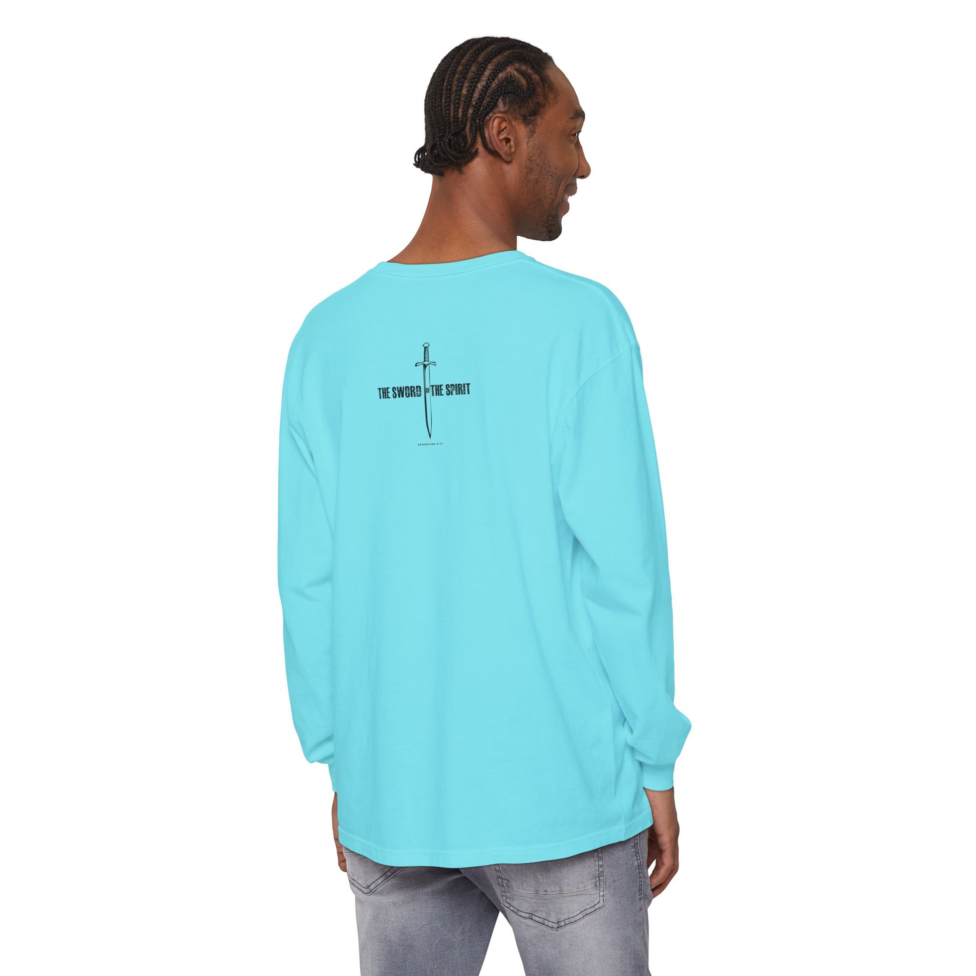 Christian Long Sleeve TShirt For Christian Mom Dad  For Christian Men Christian Shirt, Bible Verse T-Shirt, Religious Outfit, Retro Faith T Shirt, Christian Cross Graphic Tees, Jesus Shirt, Religious Gift Shirt Long Sleeve Tee Apparel Bible Verse Ephesian