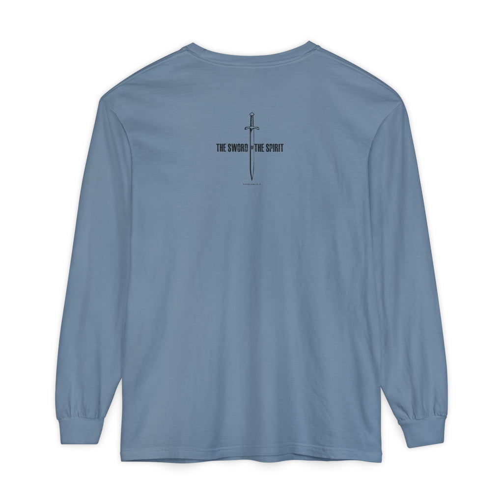 Christian Long Sleeve TShirt For Christian Mom Dad  For Christian Men Christian Shirt, Bible Verse T-Shirt, Religious Outfit, Retro Faith T Shirt, Christian Cross Graphic Tees, Jesus Shirt, Religious Gift Shirt Long Sleeve Tee Apparel Bible Verse Ephesian