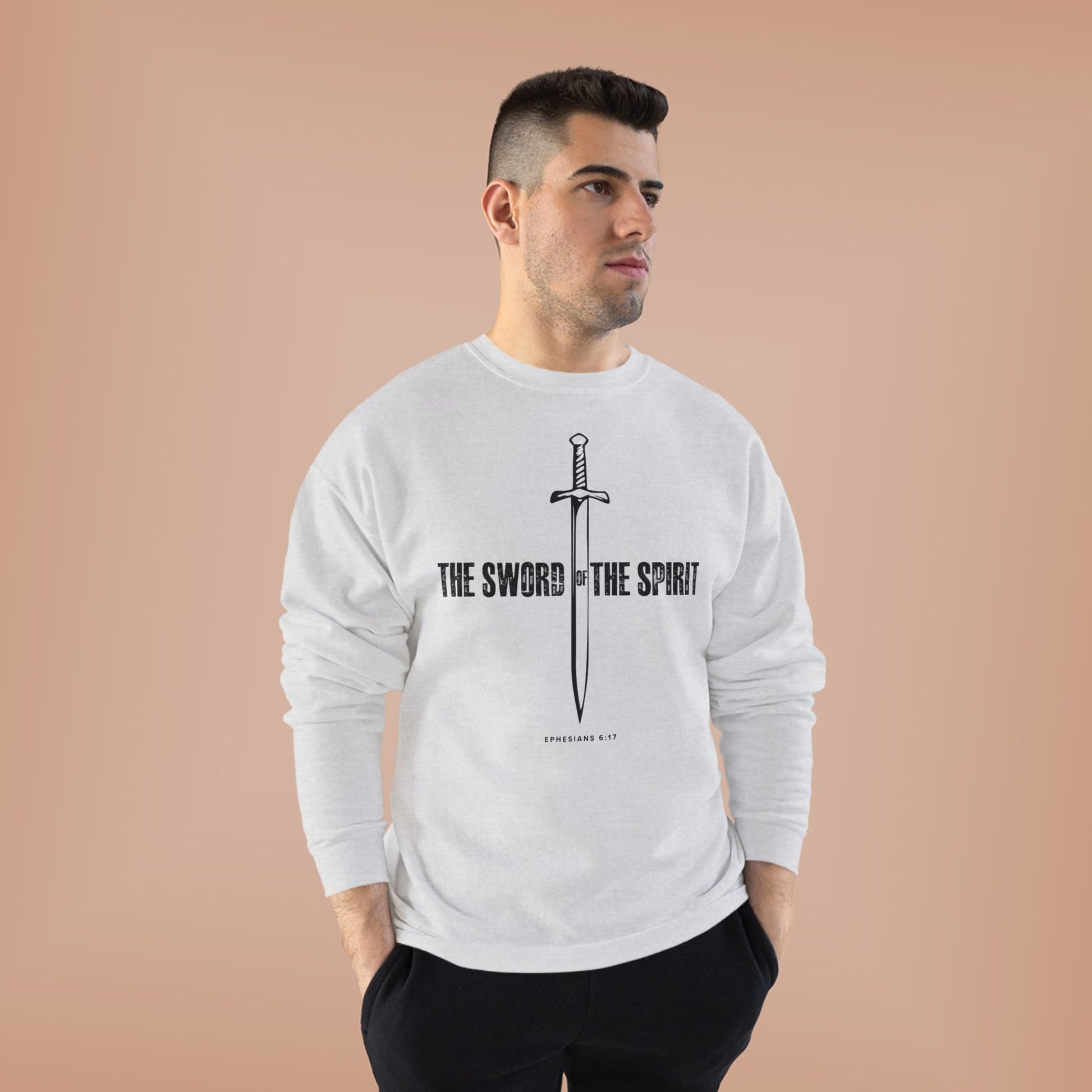 Christian Sweatshirt For Men Women Christian Mom Dad Apparel Christian Shirt Bible Verse Ephesians Crewneck Sweatshirt, Apparel