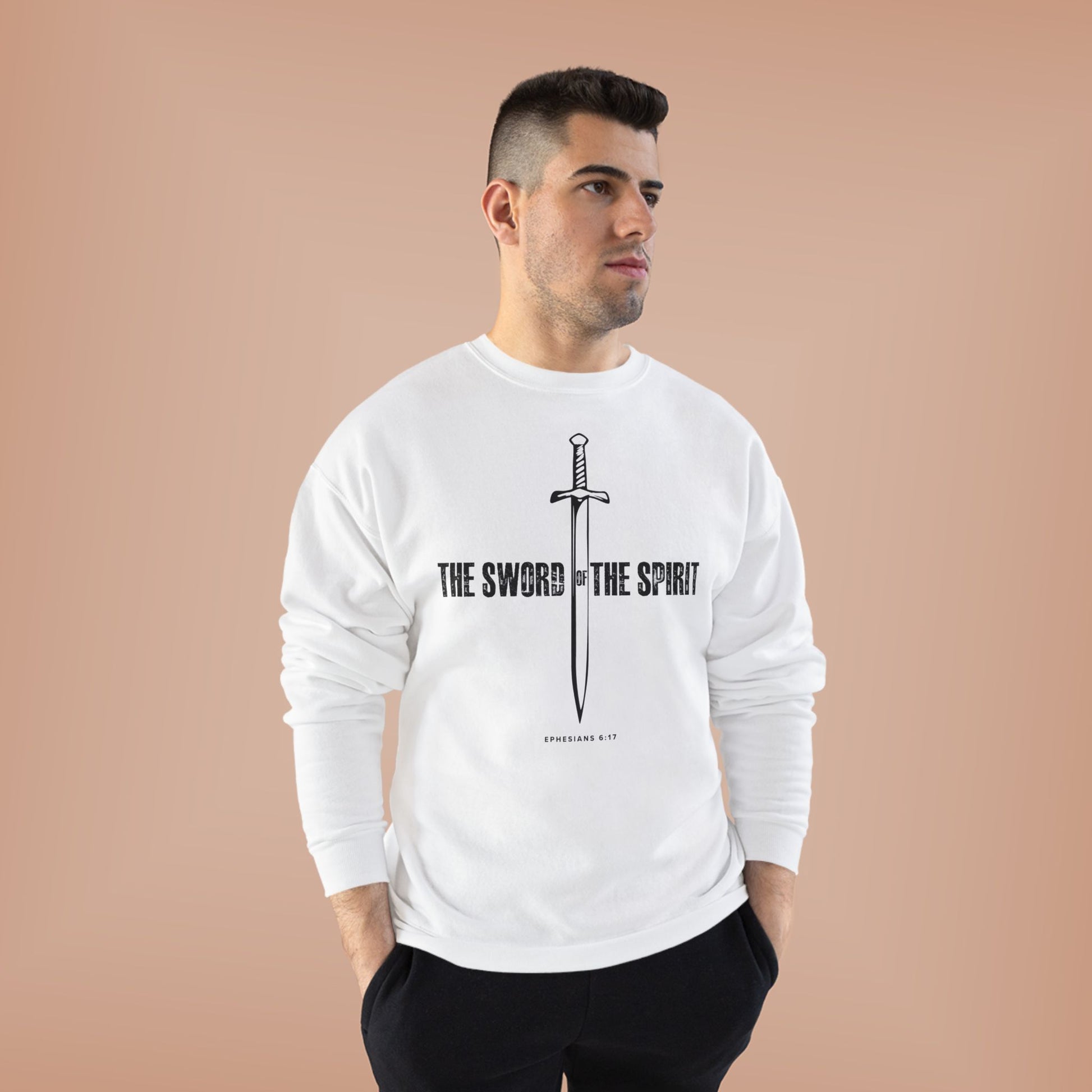 Christian Sweatshirt For Men Women Christian Mom Dad Apparel Christian Shirt Bible Verse Ephesians Crewneck Sweatshirt, Apparel