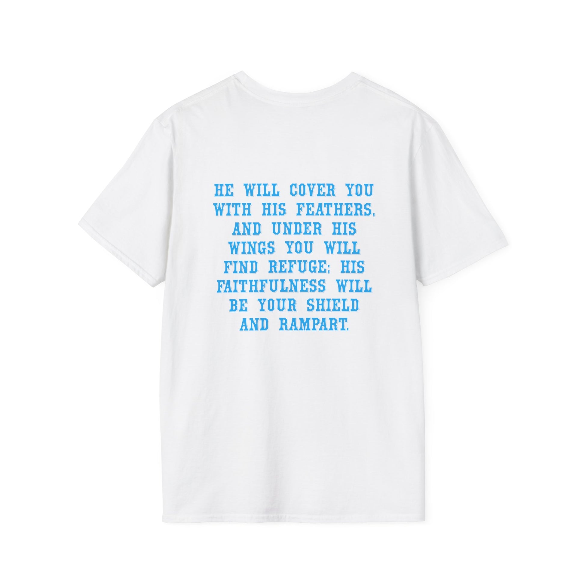 Eagle Tshirt For Men Women Bible Verse Shirt Gift For Mom Dad Softstyle T-Shirt Bible Verse Psalm 91 Tee