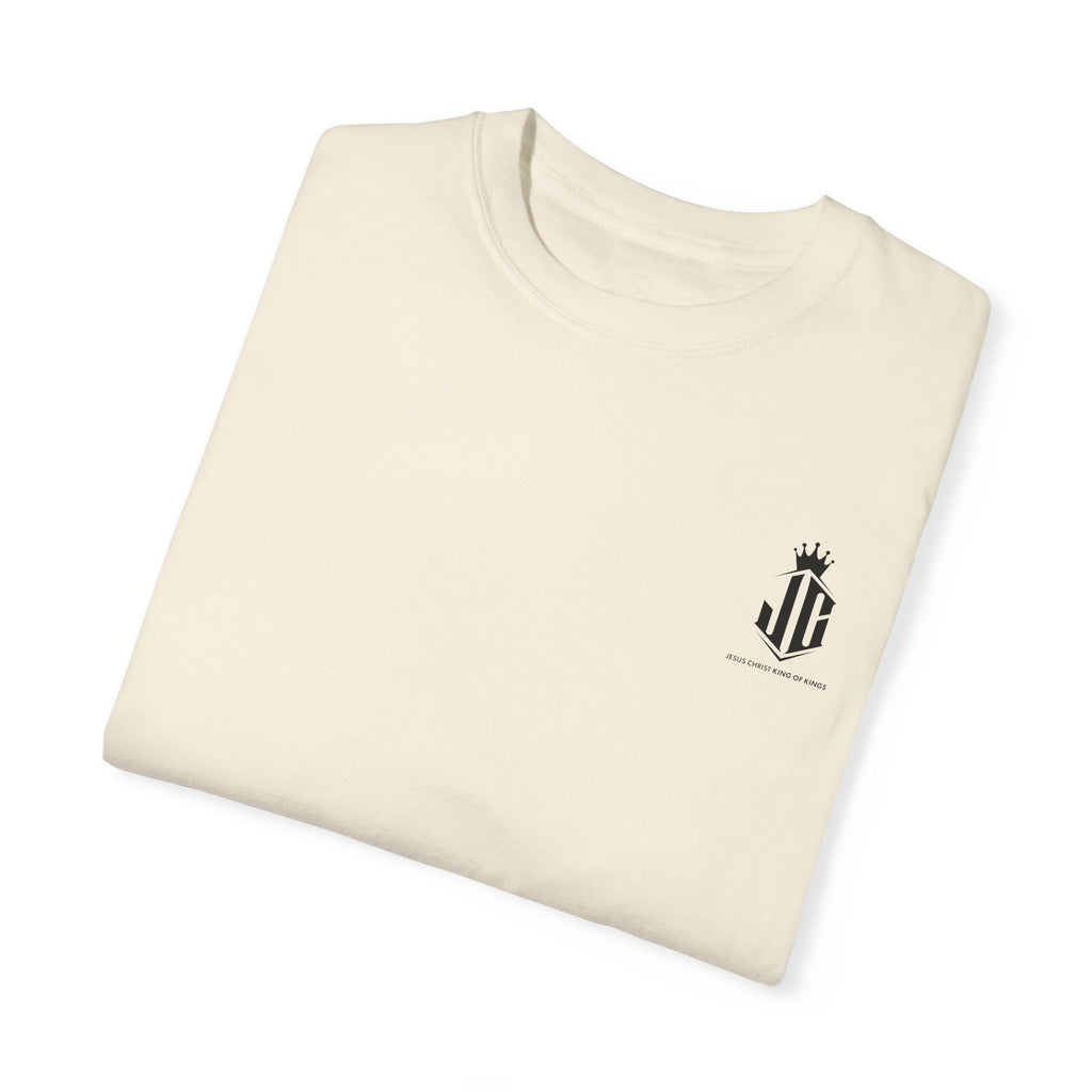 Unisex Garment-Dyed T-Shirt - Jesus Christ King of Kings Design Jesus Christ King of Kings T-Shirt | Faith-Based Unisex Apparel