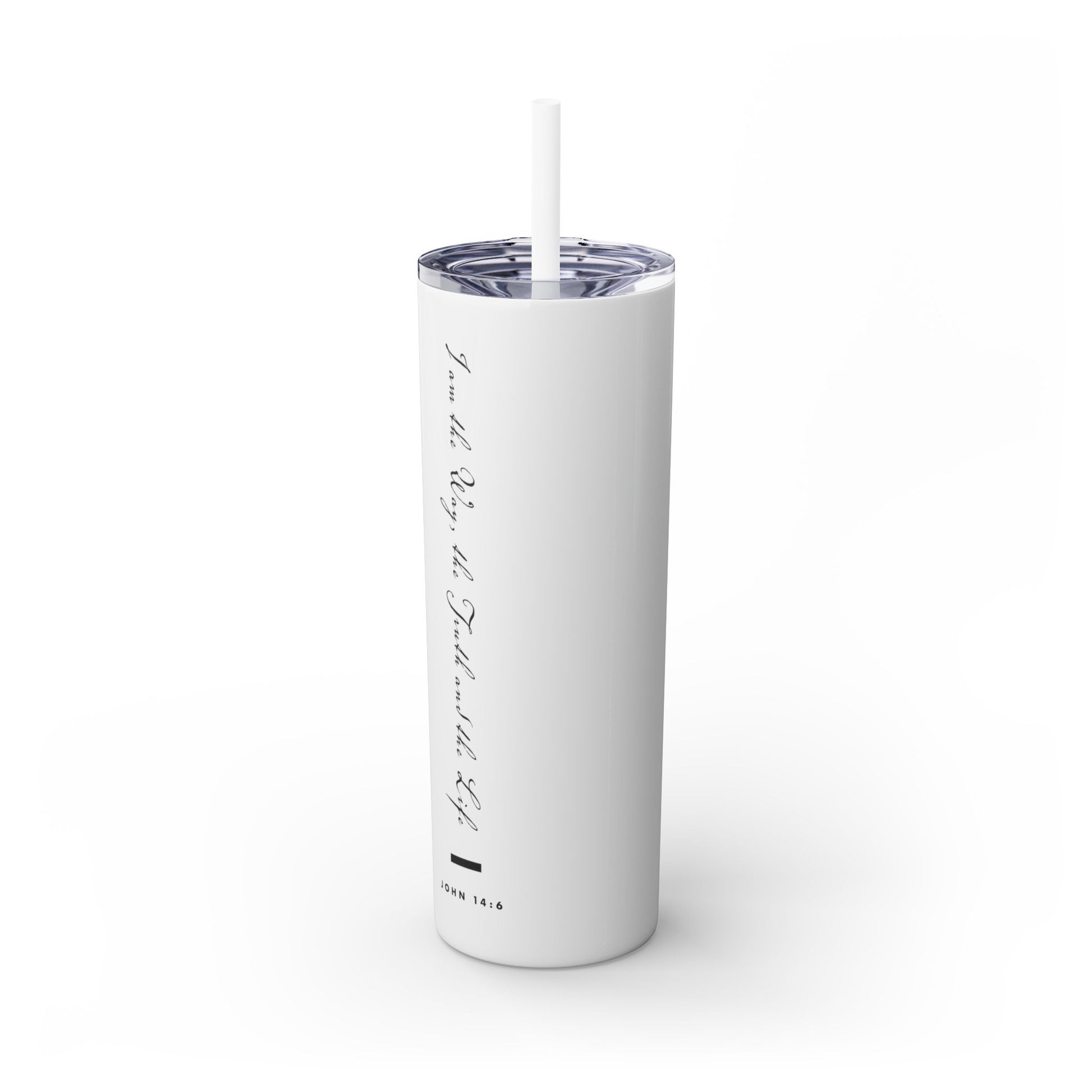 Skinny Tumbler For Gift The Way Truth and Life Shirt Bible Verse Tumbler For Drinks Gift Ware Home Decor Kitchen drink Bottle Glass