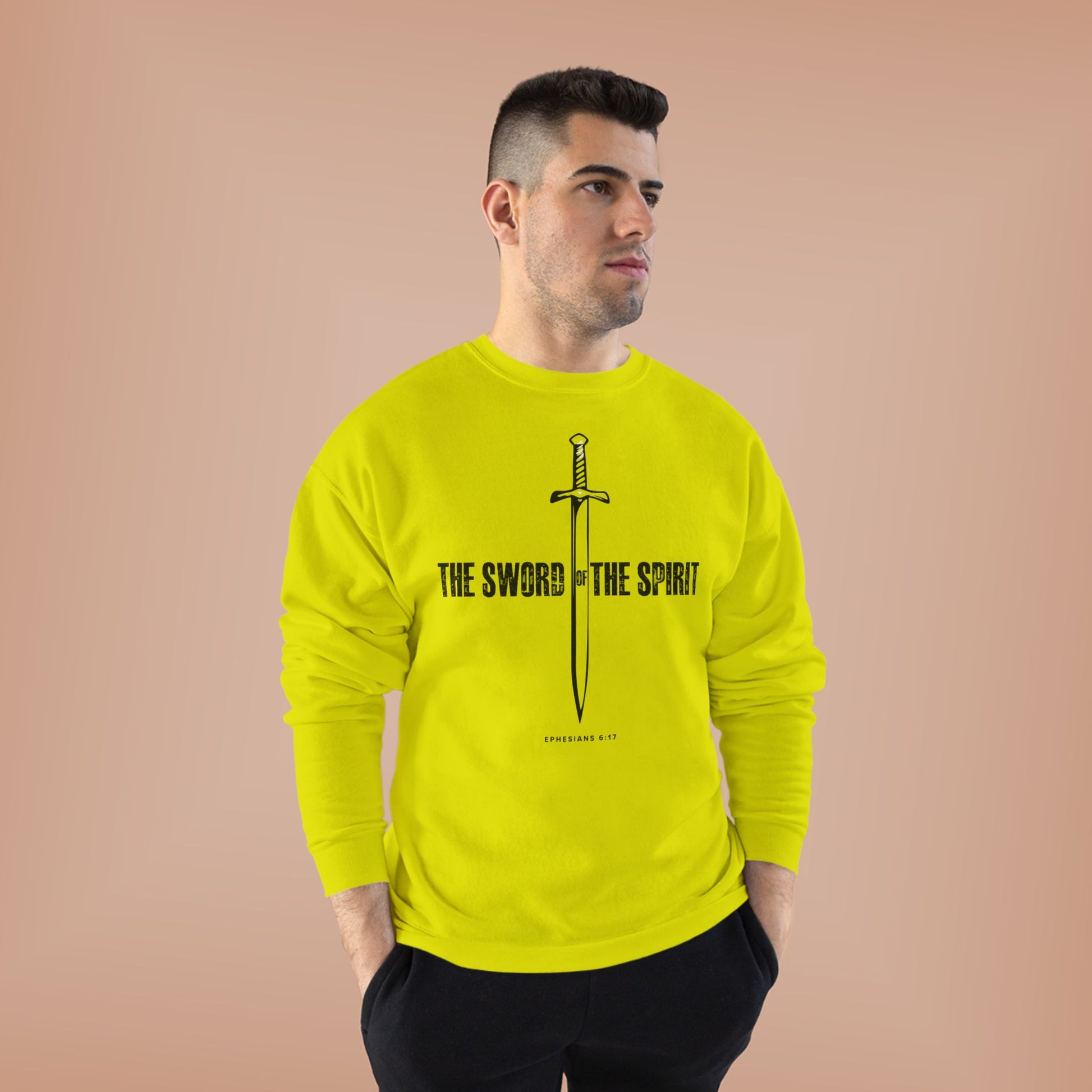 Christian Sweatshirt For Men Women Christian Mom Dad Apparel Christian Shirt Bible Verse Ephesians Crewneck Sweatshirt, Apparel